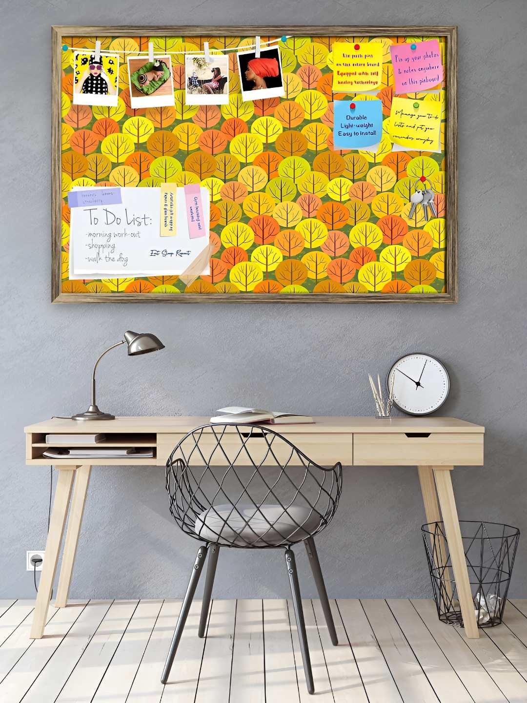 

ArtzFolio Wooden Notice Pin Board, Multi