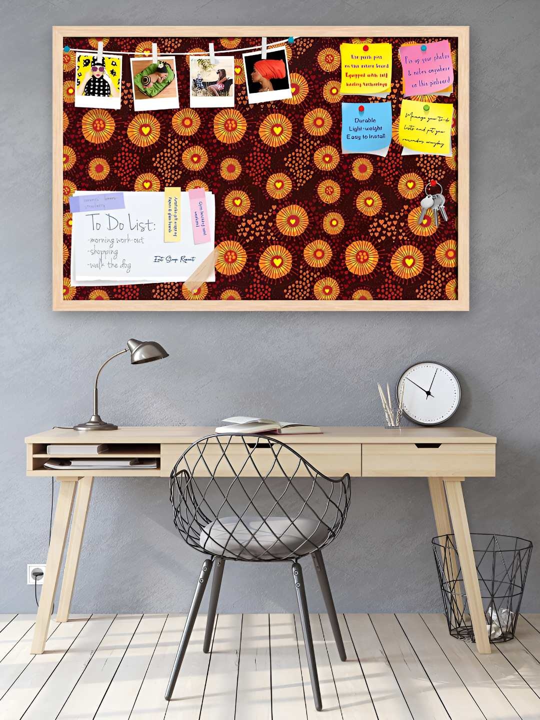 

ArtzFolio Wooden Notice Pin Board, Multi