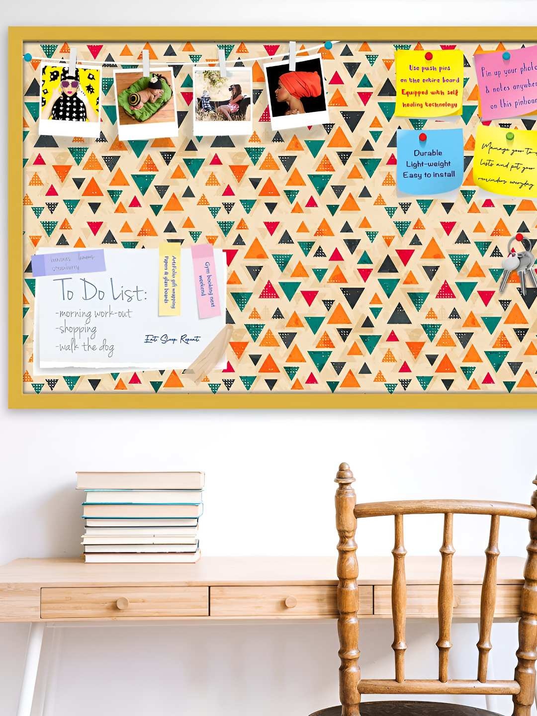 

ArtzFolio Wooden Notice Pin Board, Multi