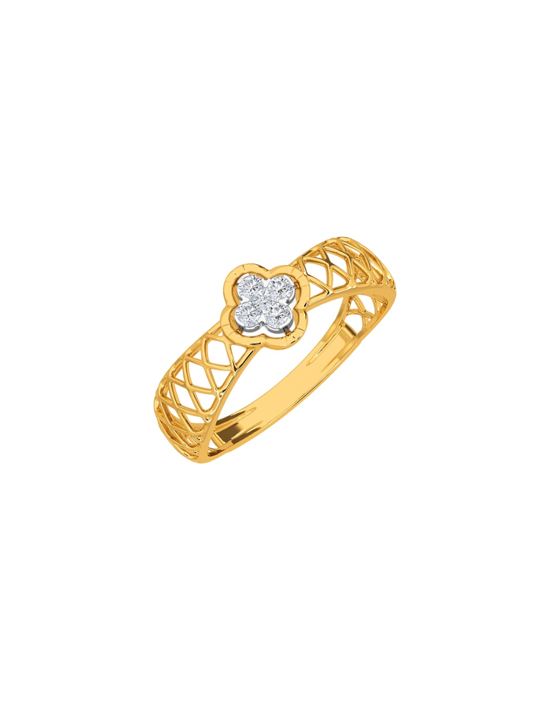 

KISNA DIAMOND AND GOLD JEWELLERY 14KT Finger Ring Diamond