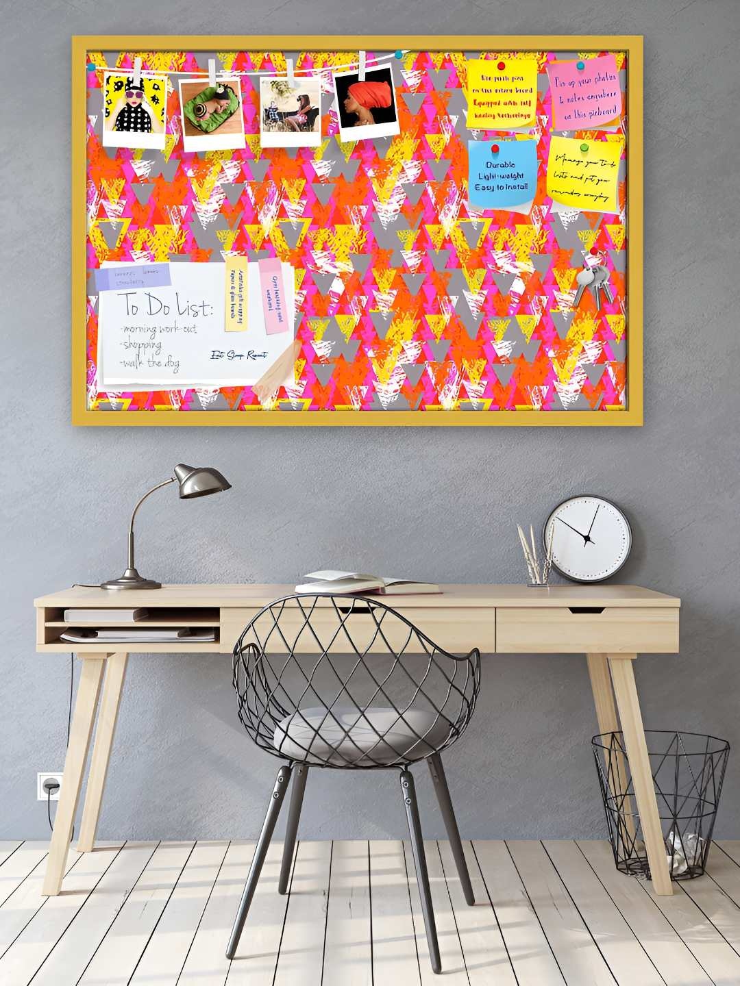 

ArtzFolio Wooden Notice Pin Board, Multi