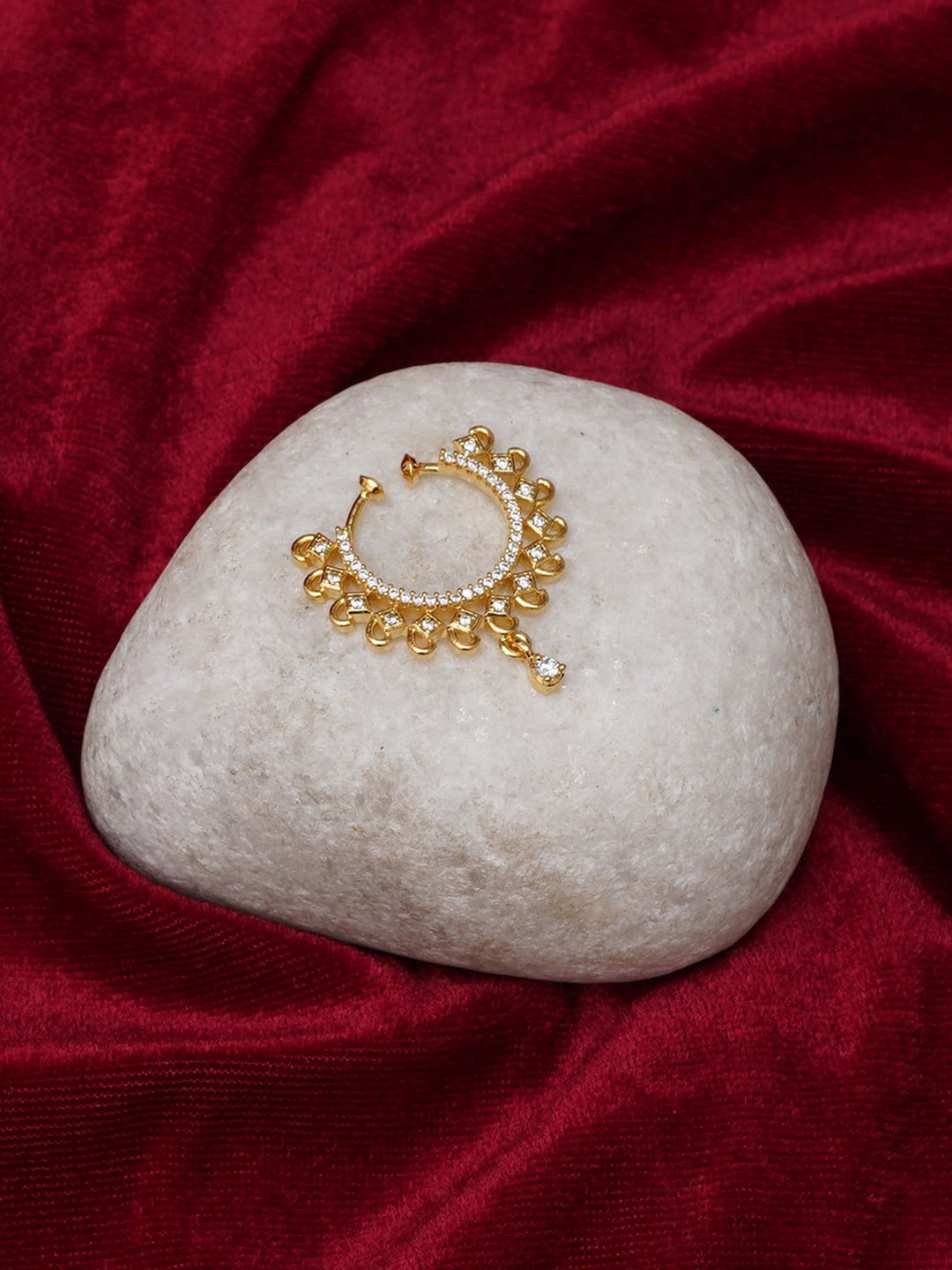 

Mali Fionna Gold-Plated Cubic Zirconia Stud Nosepin