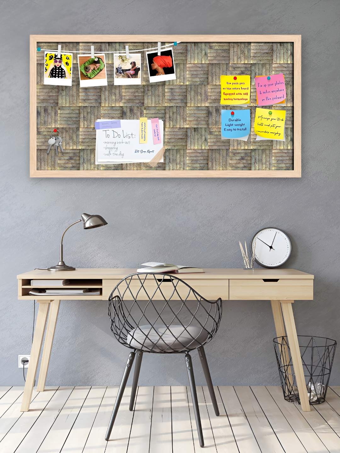 

ArtzFolio Wooden Notice Pin Board, Multi