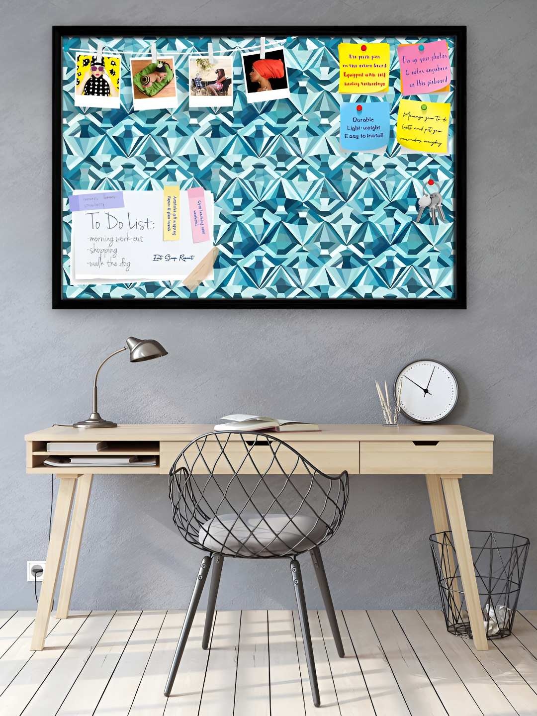 

ArtzFolio Wooden Notice Pin Board, Multi