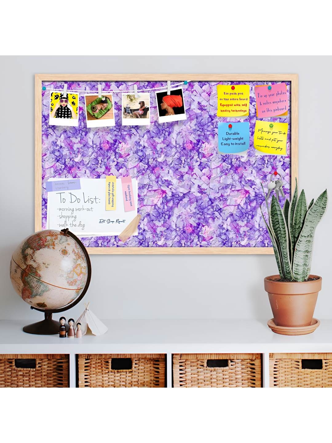 

ArtzFolio Wooden Notice Pin Board, Multi