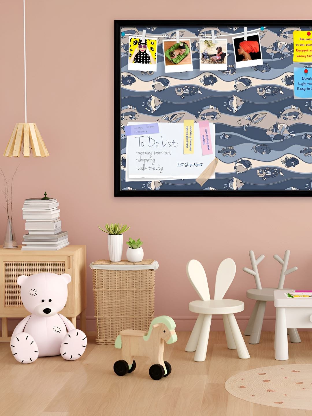 

ArtzFolio Wooden Notice Pin Board, Multi