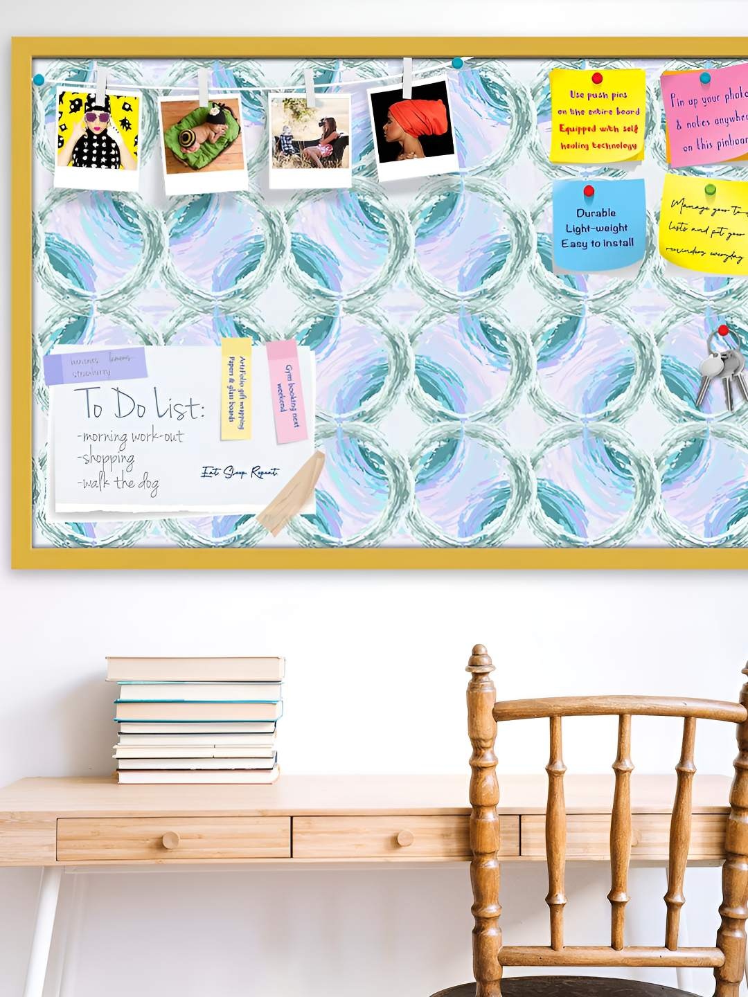 

ArtzFolio Wooden Notice Pin Board, Multi