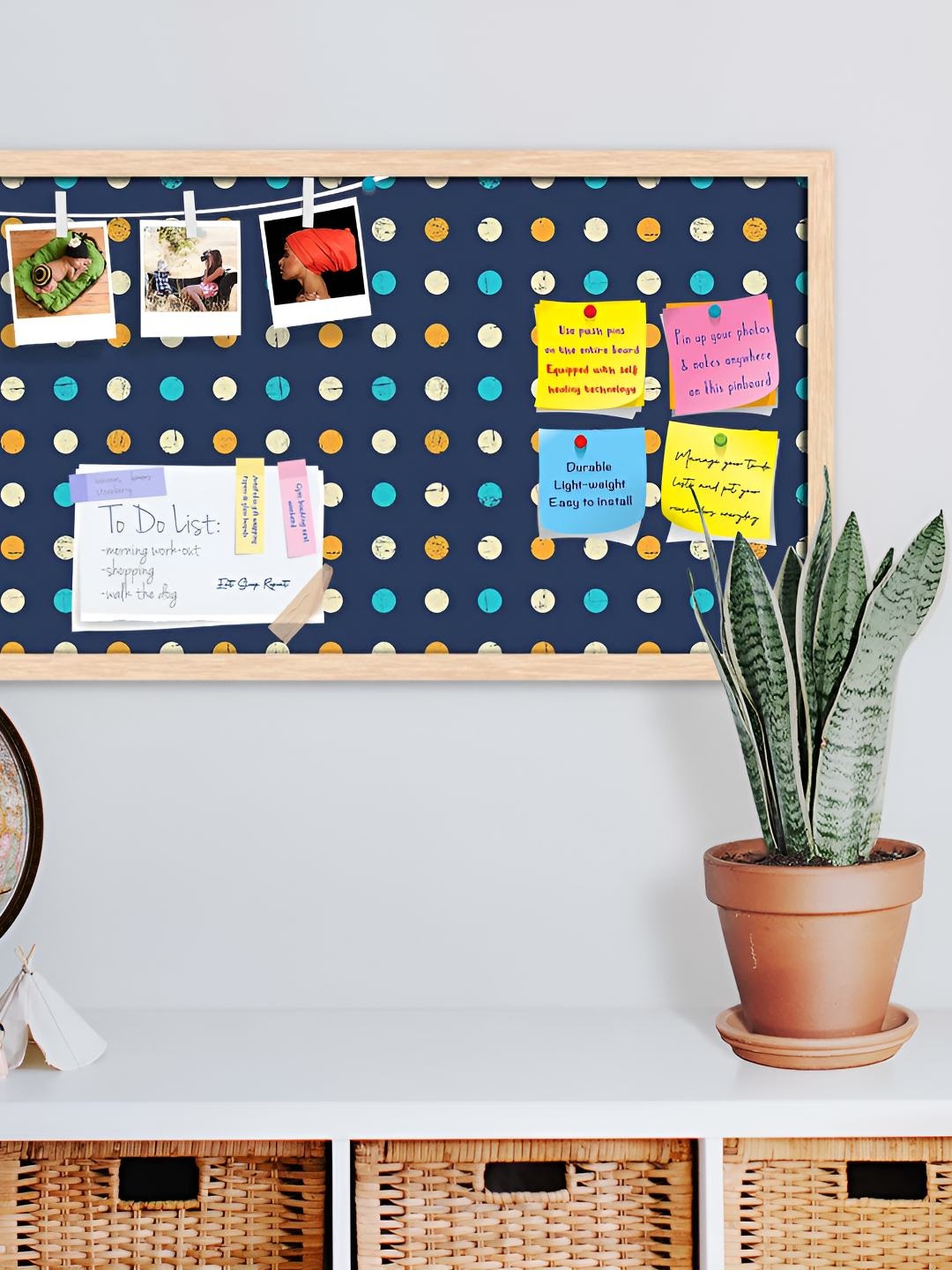 

ArtzFolio Wooden Notice Pin Board, Multi