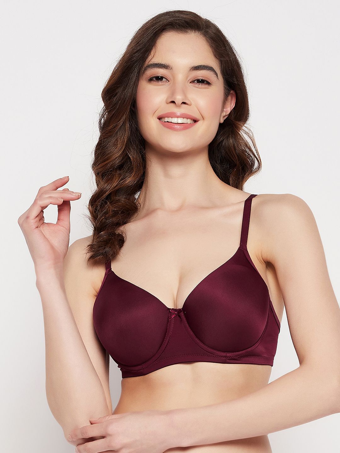 

Clovia Women Full Coverage Underwired Lightly Padded T-shirt Bra, Purple