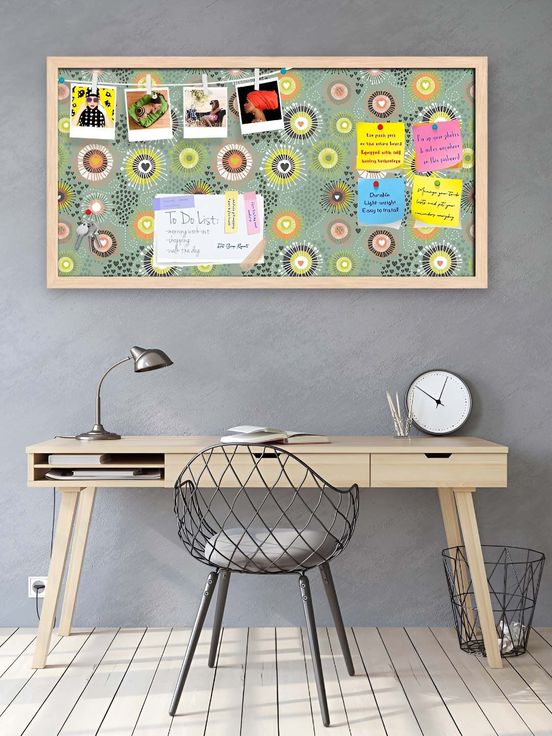 

ArtzFolio Wooden Notice Pin Board, Multi