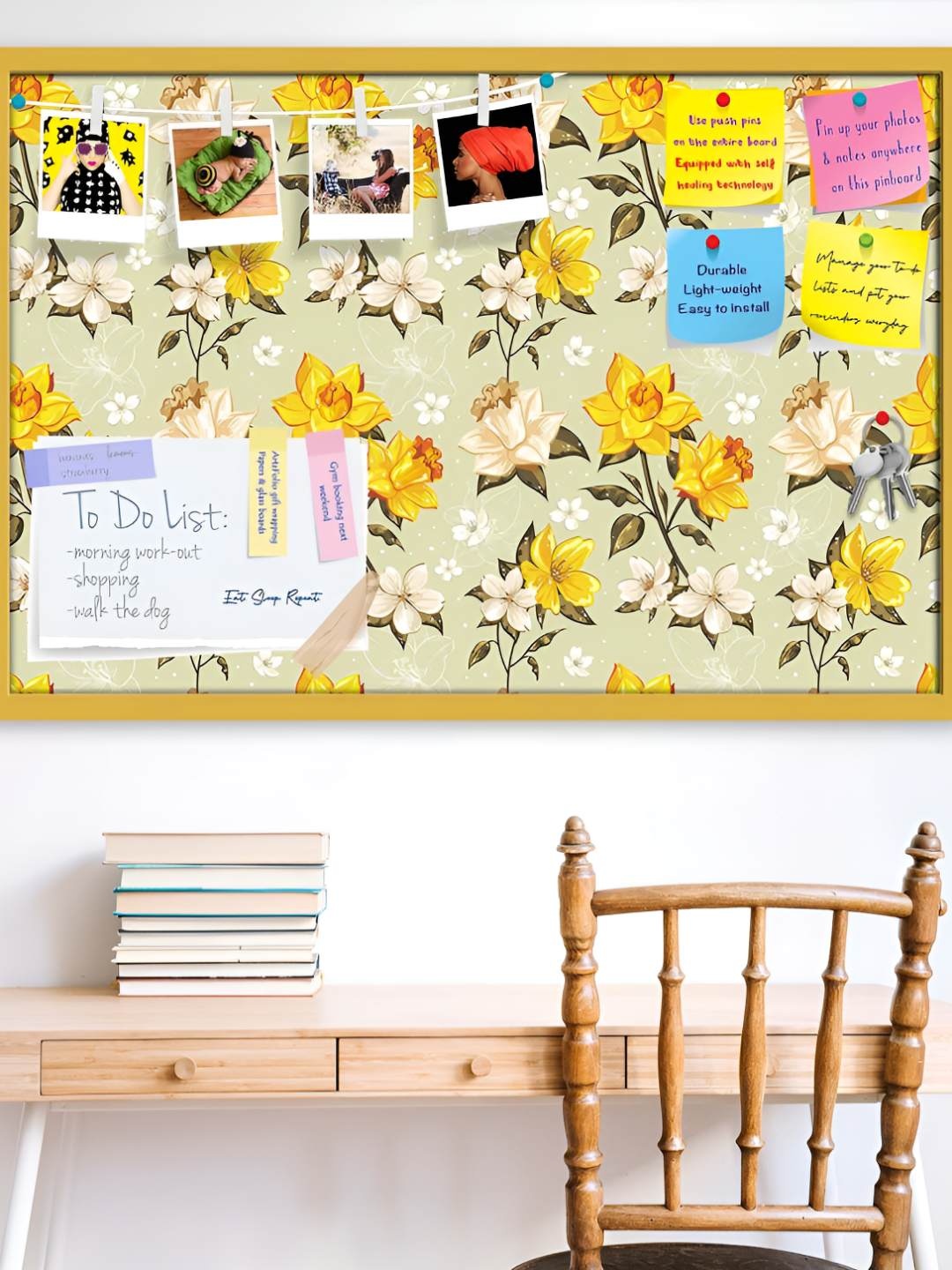 

ArtzFolio Wooden Notice Pin Board, Multi
