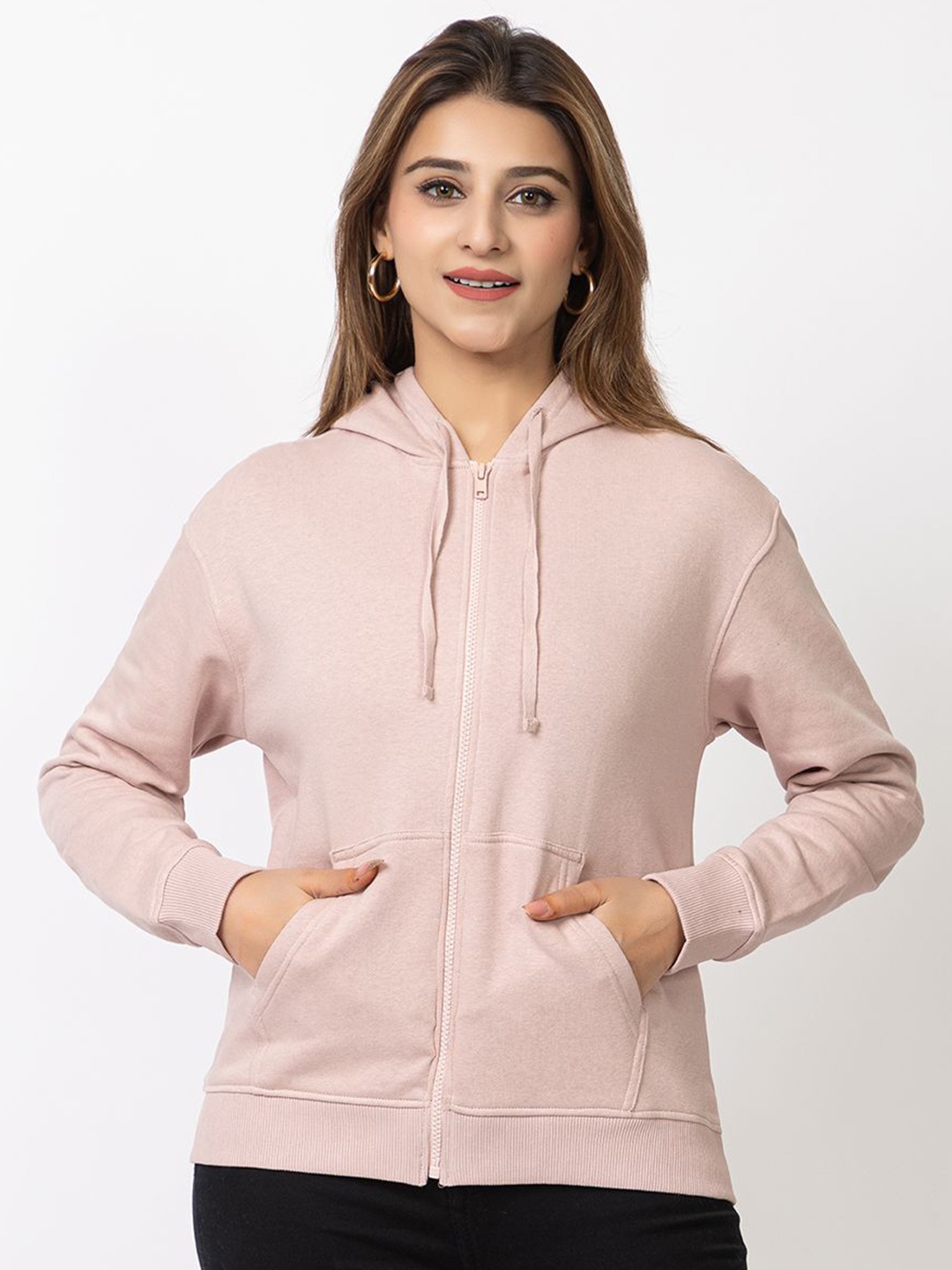 

DressBerry Women Hooded Long Sleeves Sweatshirt, Pink