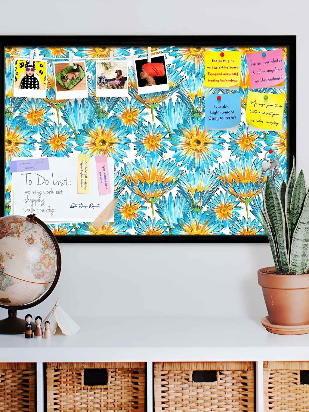 

ArtzFolio Wooden Notice Pin Board, Multi