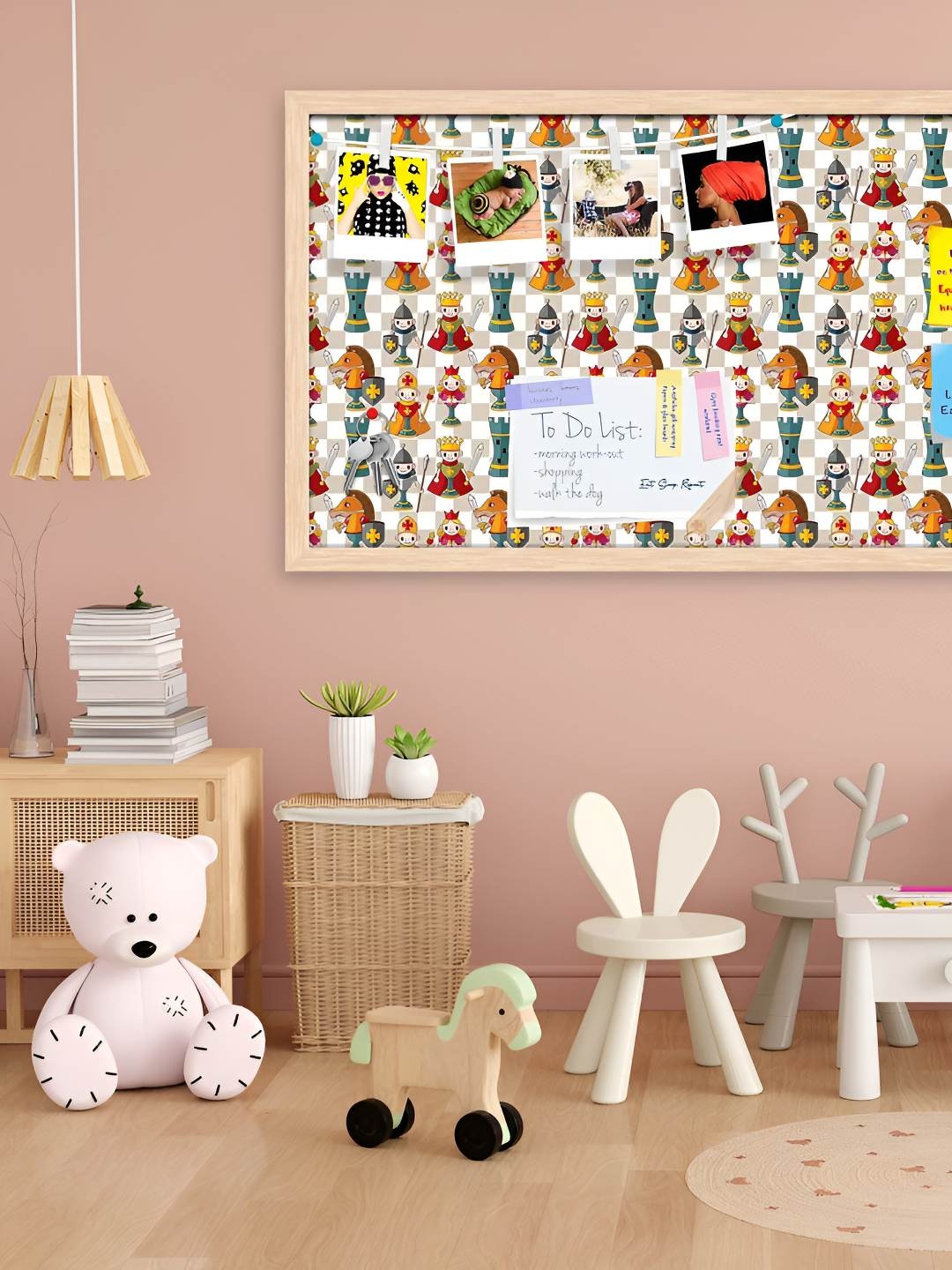 

ArtzFolio Wooden Notice Pin Board, Multi