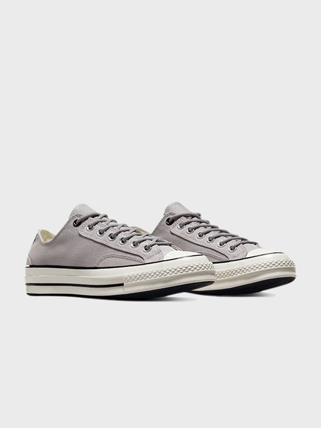 

Converse Unisex Chuck 70 Canvas & Leather Sneakers, Grey