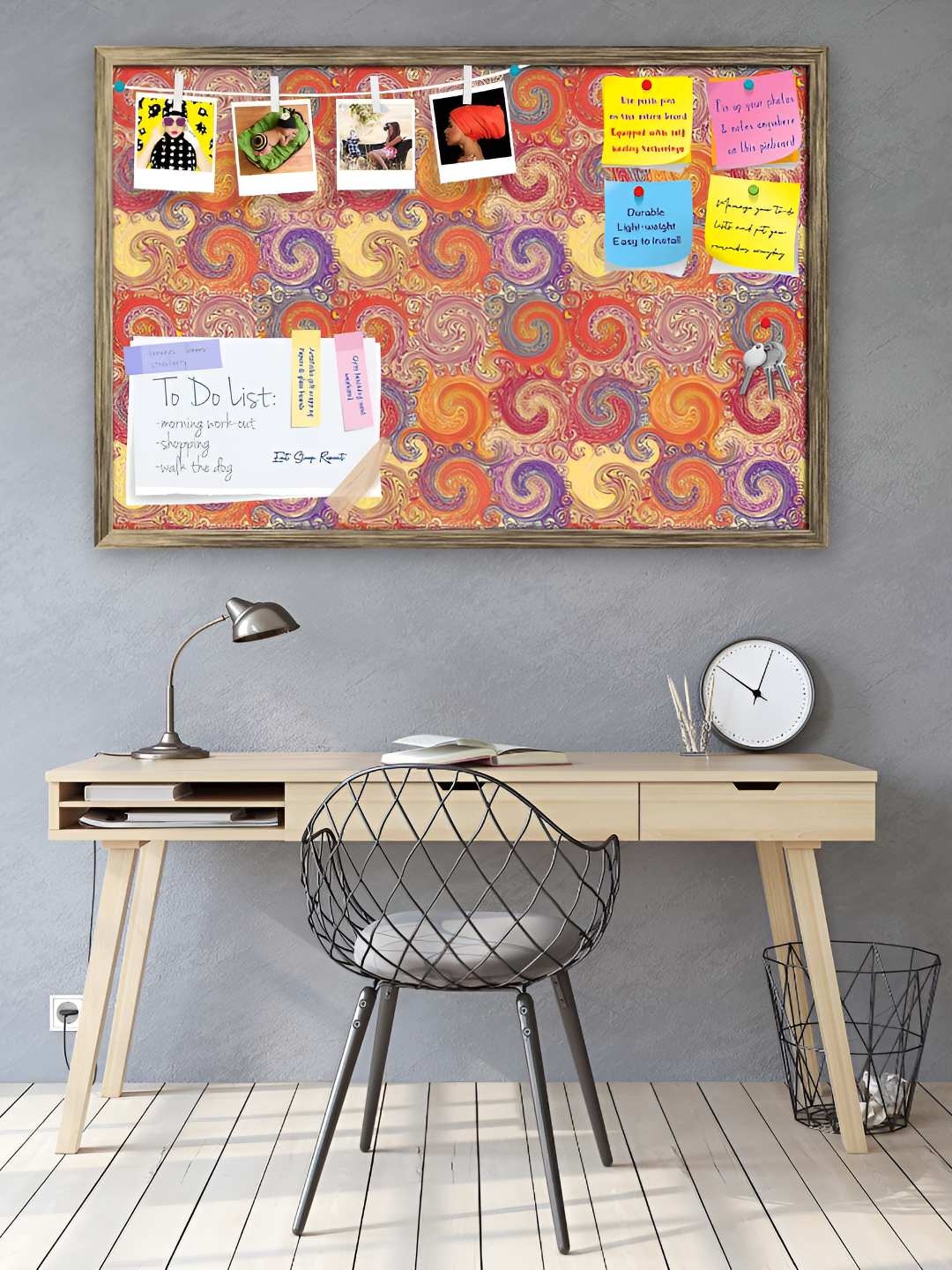

ArtzFolio Wooden Notice Pin Board, Multi