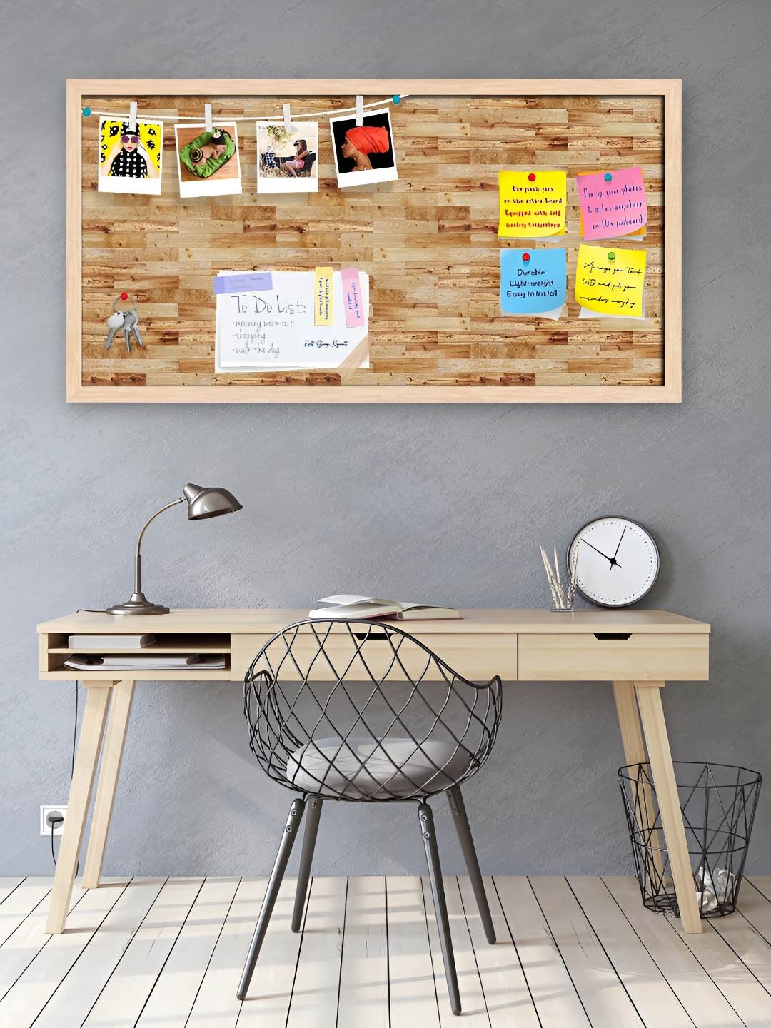 

ArtzFolio Wooden Notice Pin Board, Multi