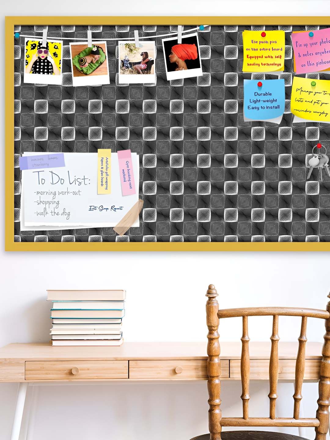 

ArtzFolio Wooden Notice Pin Board, Multi