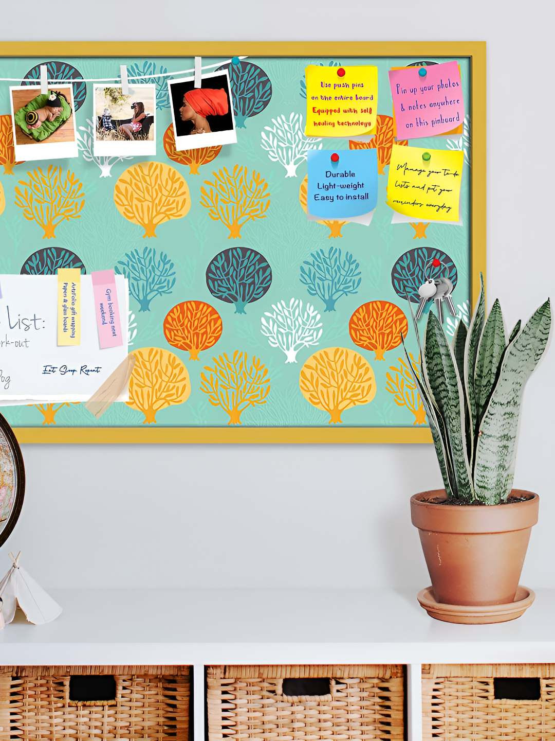 

ArtzFolio Wooden Notice Pin Board, Multi
