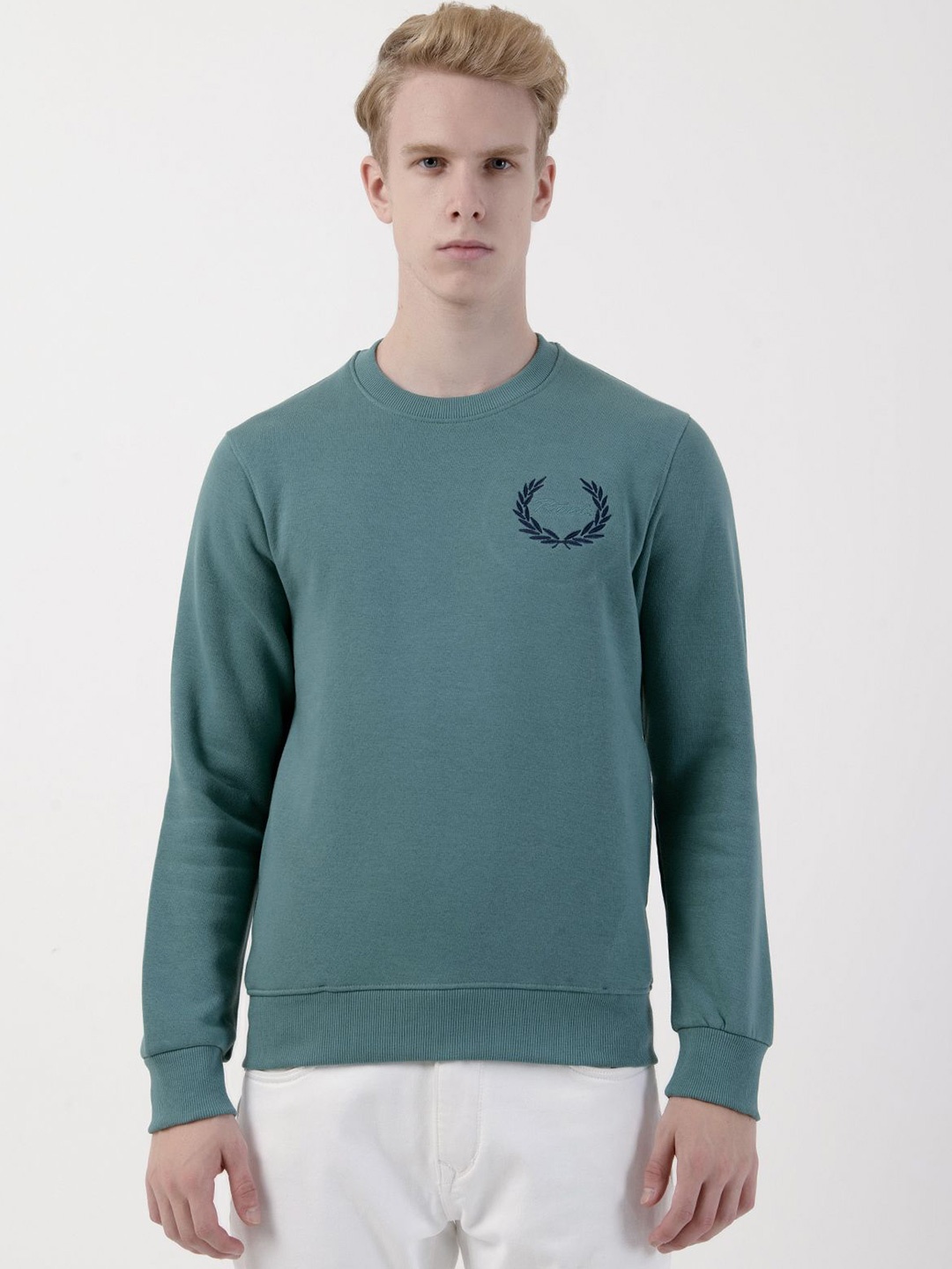 

Albion By CnM Men Pullover Cotton Sweatshirt, Green
