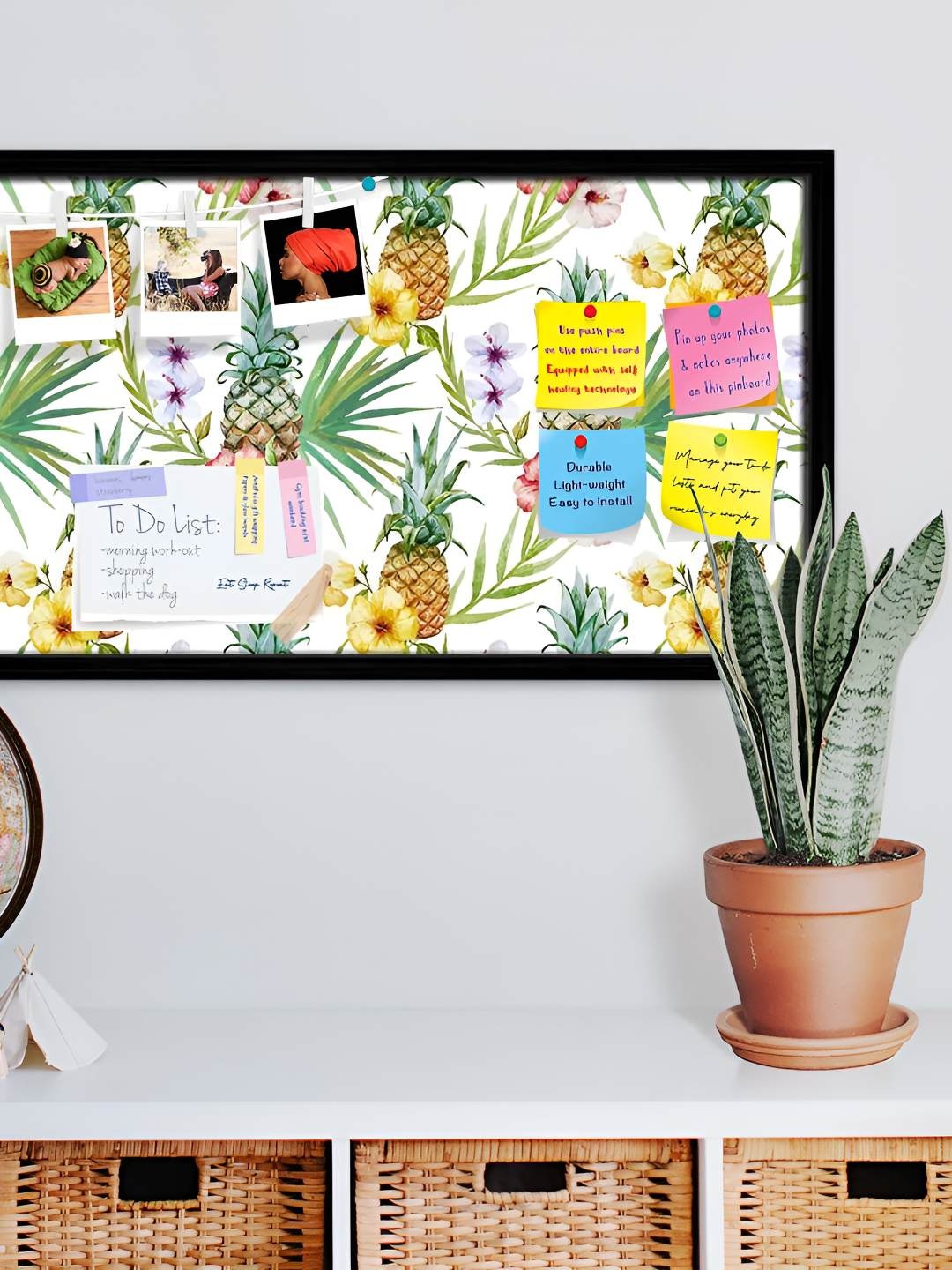 

ArtzFolio Wooden Notice Pin Board, Multi