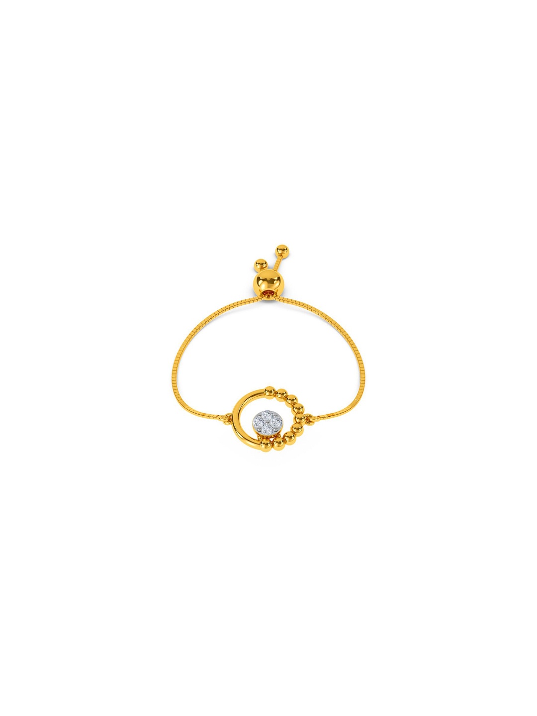 

KISNA DIAMOND AND GOLD JEWELLERY Women 14KT Diamond Finger Ring 0.04 carat