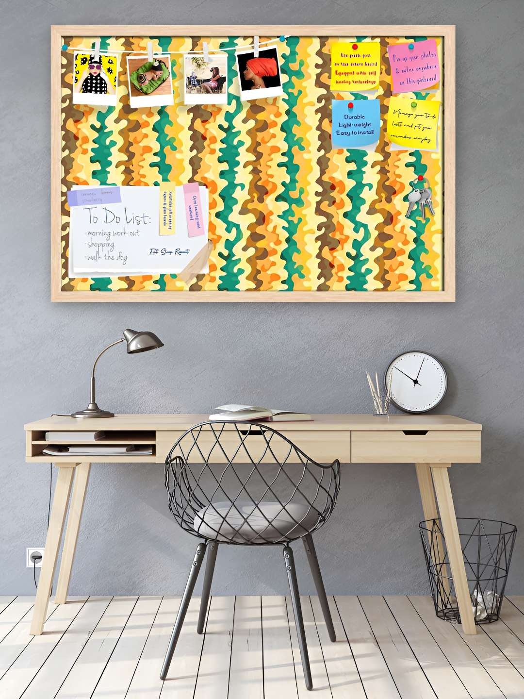 

ArtzFolio Wooden Notice Pin Board, Multi