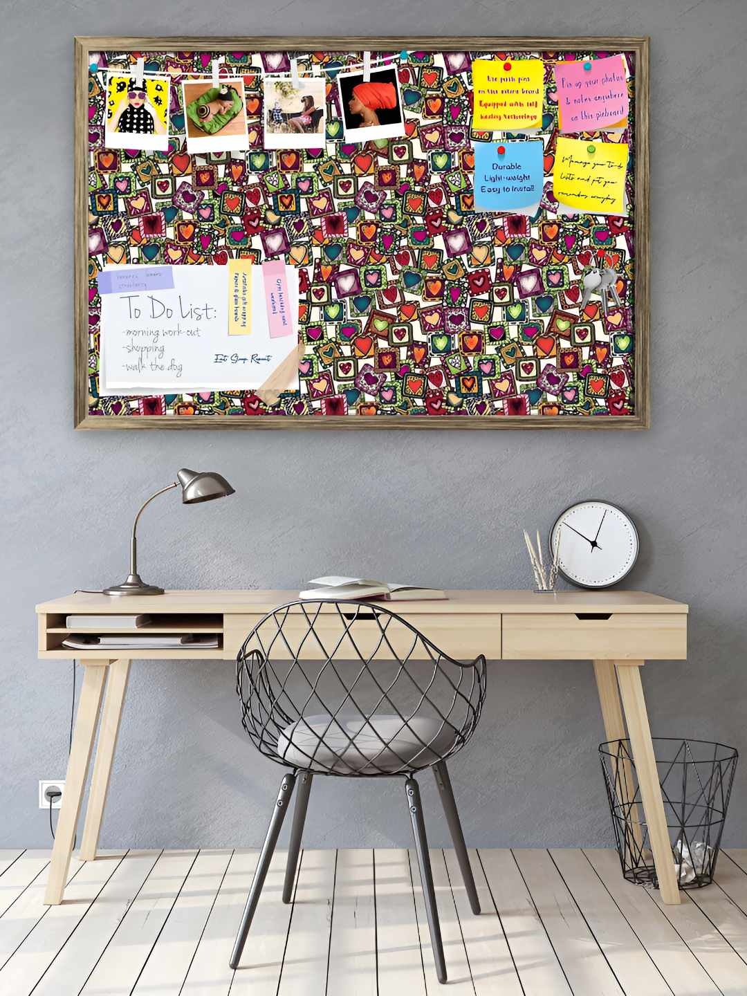 

ArtzFolio Wooden Notice Pin Board, Multi