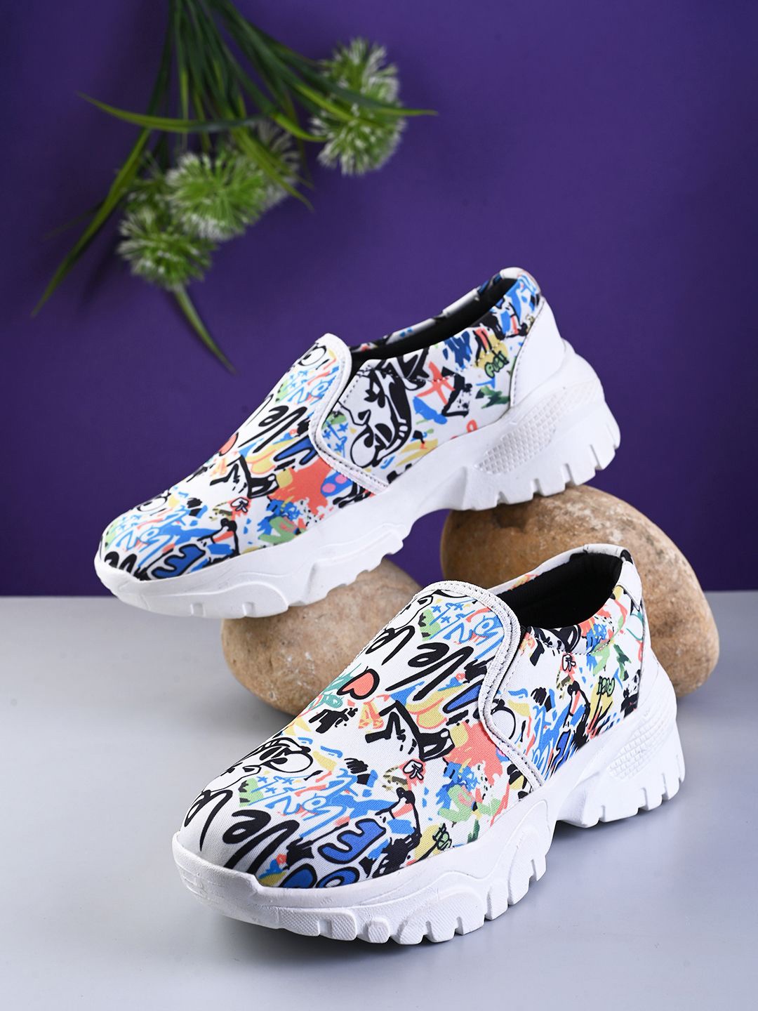 

Killer Women Printed Sneakers, White