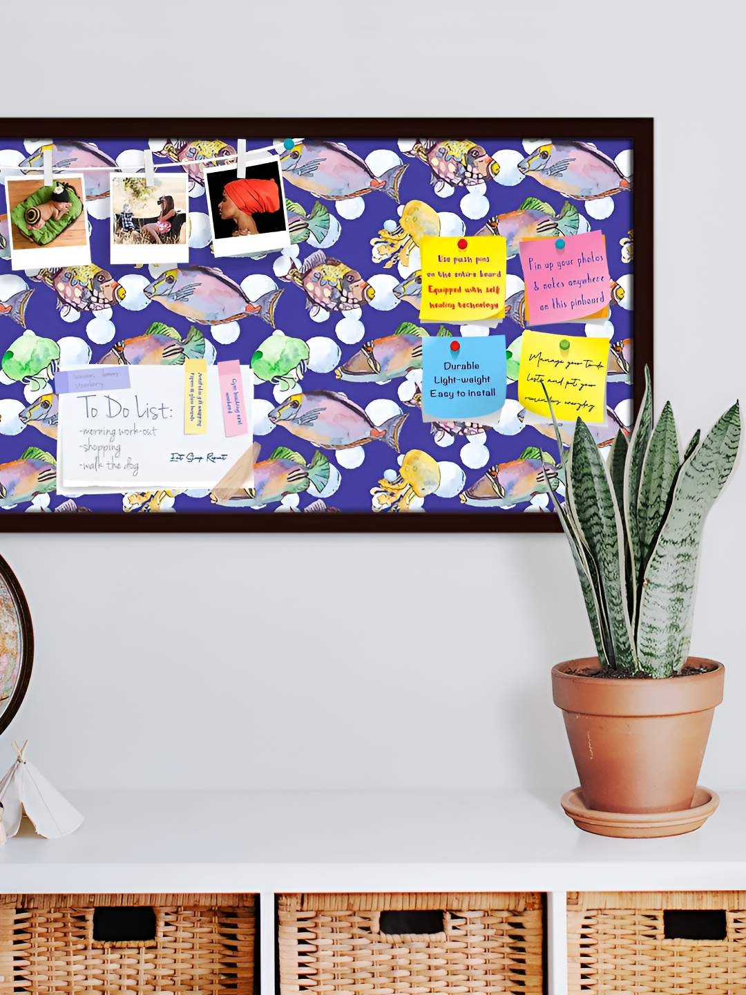 

ArtzFolio Wooden Notice Pin Board, Multi