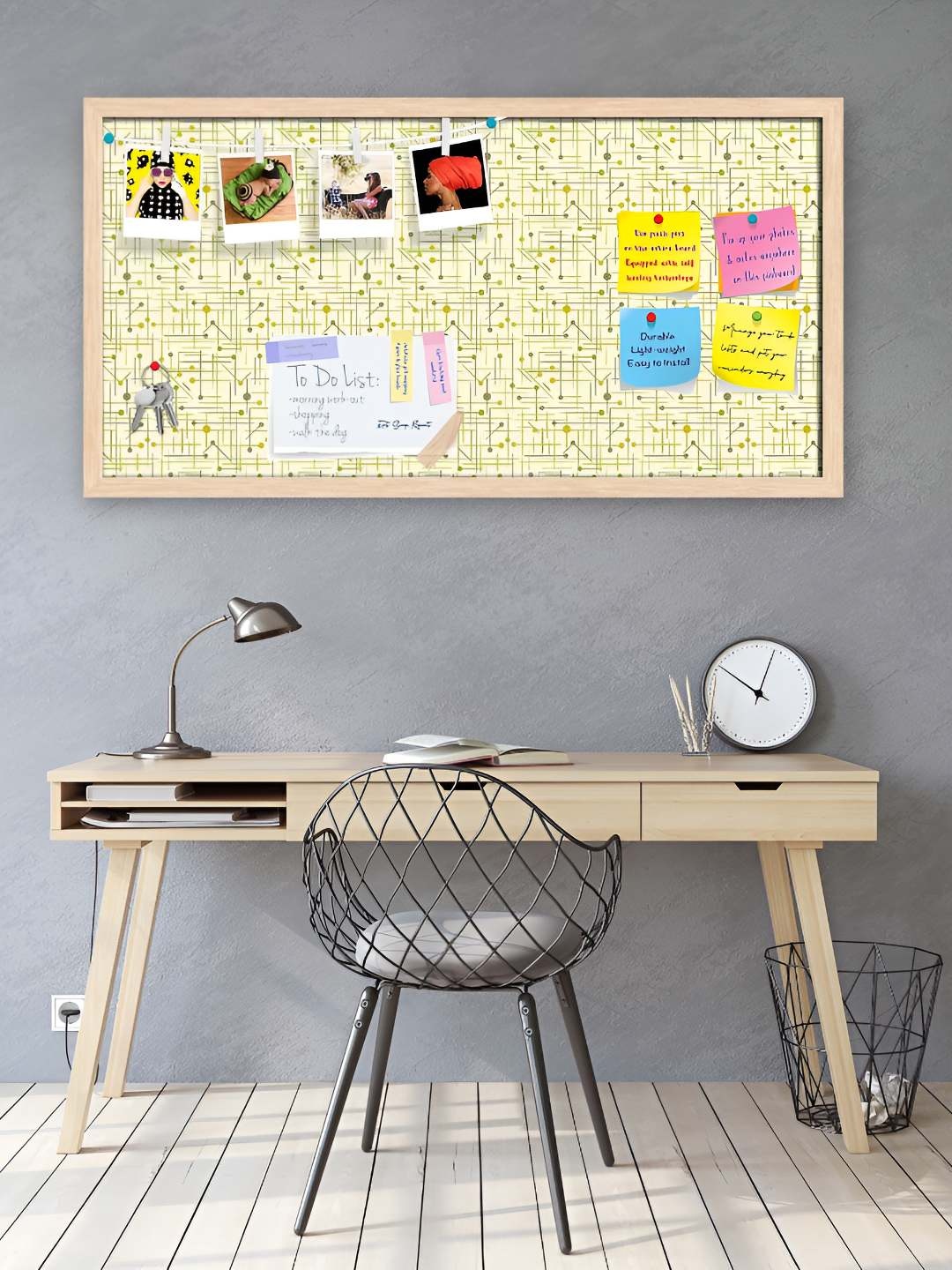 

ArtzFolio Wooden Notice Pin Board, Multi