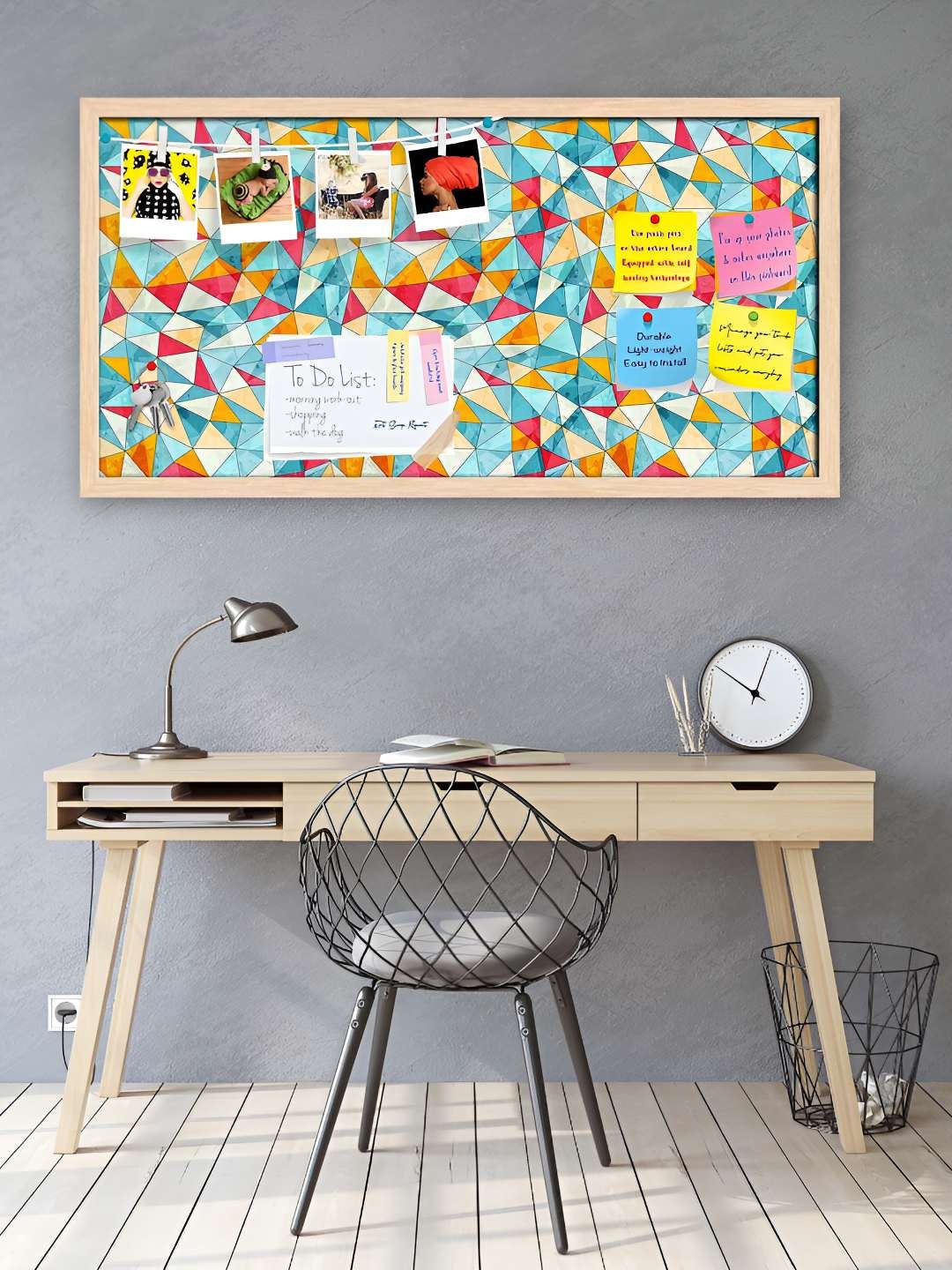 

ArtzFolio Wooden Notice Pin Board, Multi