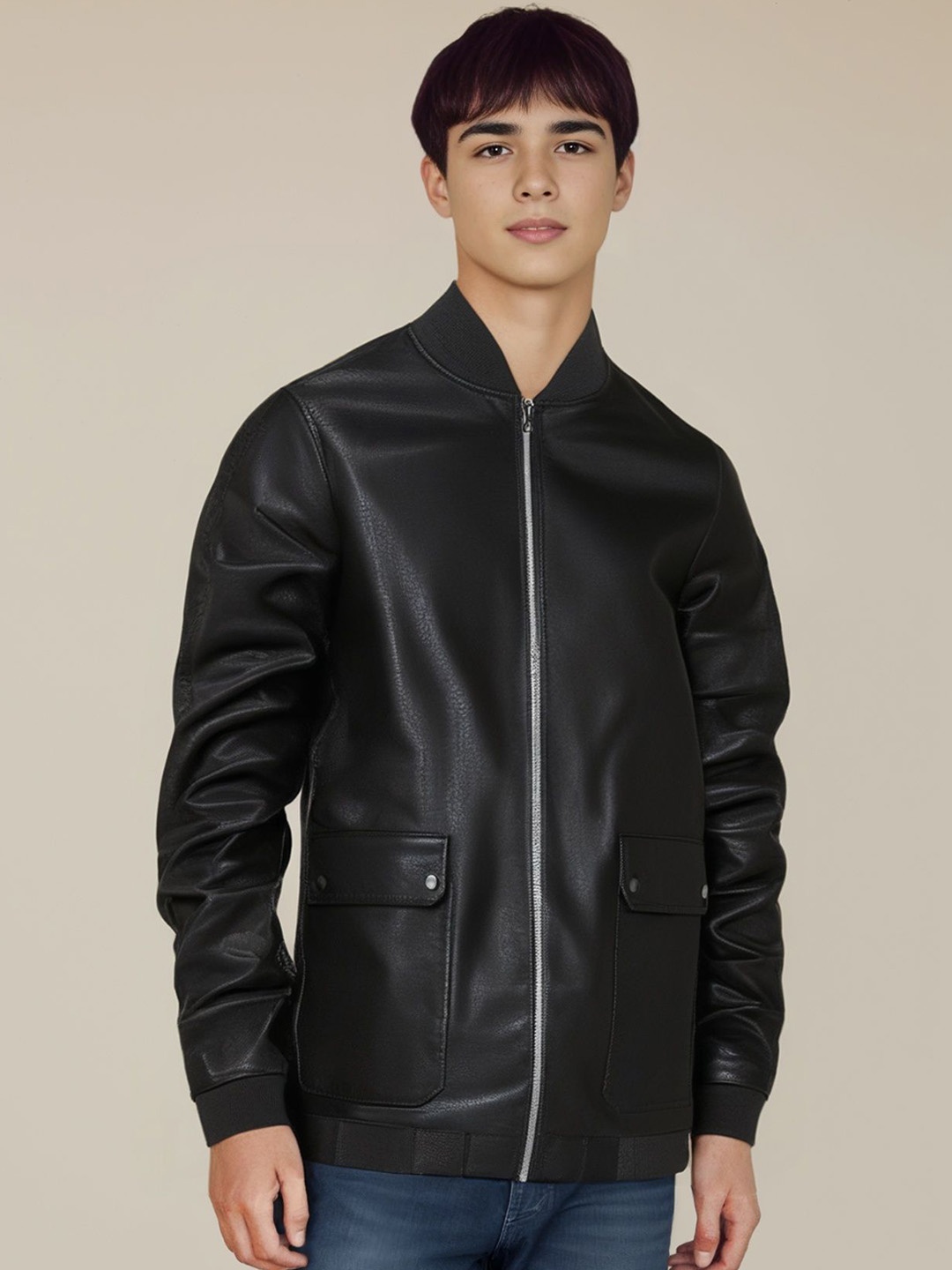 

StyleCast x Revolte Men Rapid Dry Bomber Jacket, Black
