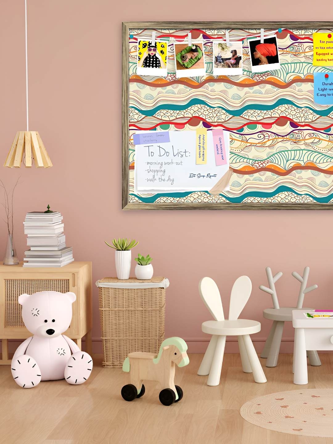 

ArtzFolio Wooden Notice Pin Board, Multi