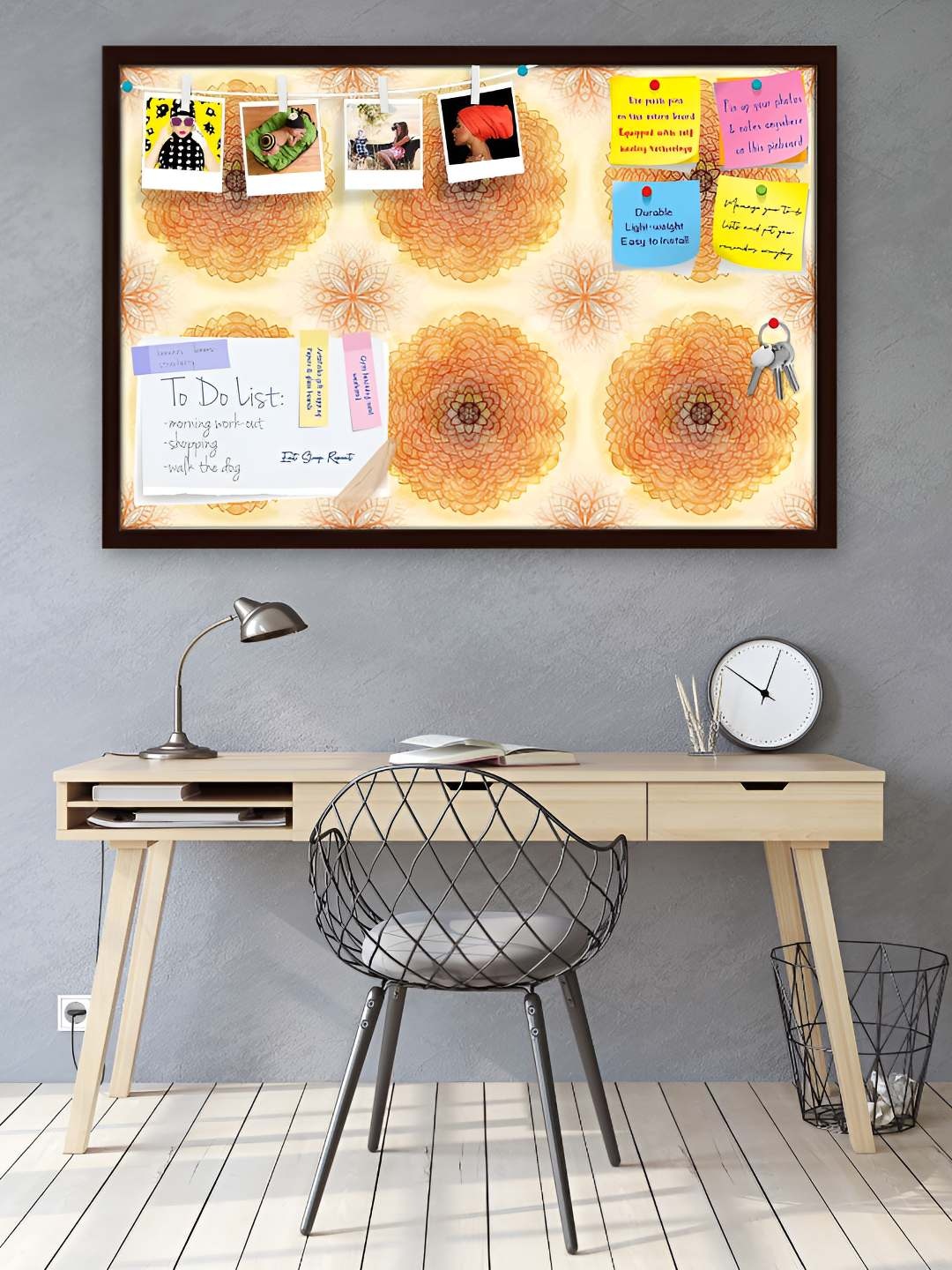 

ArtzFolio Wooden Notice Pin Board, Multi