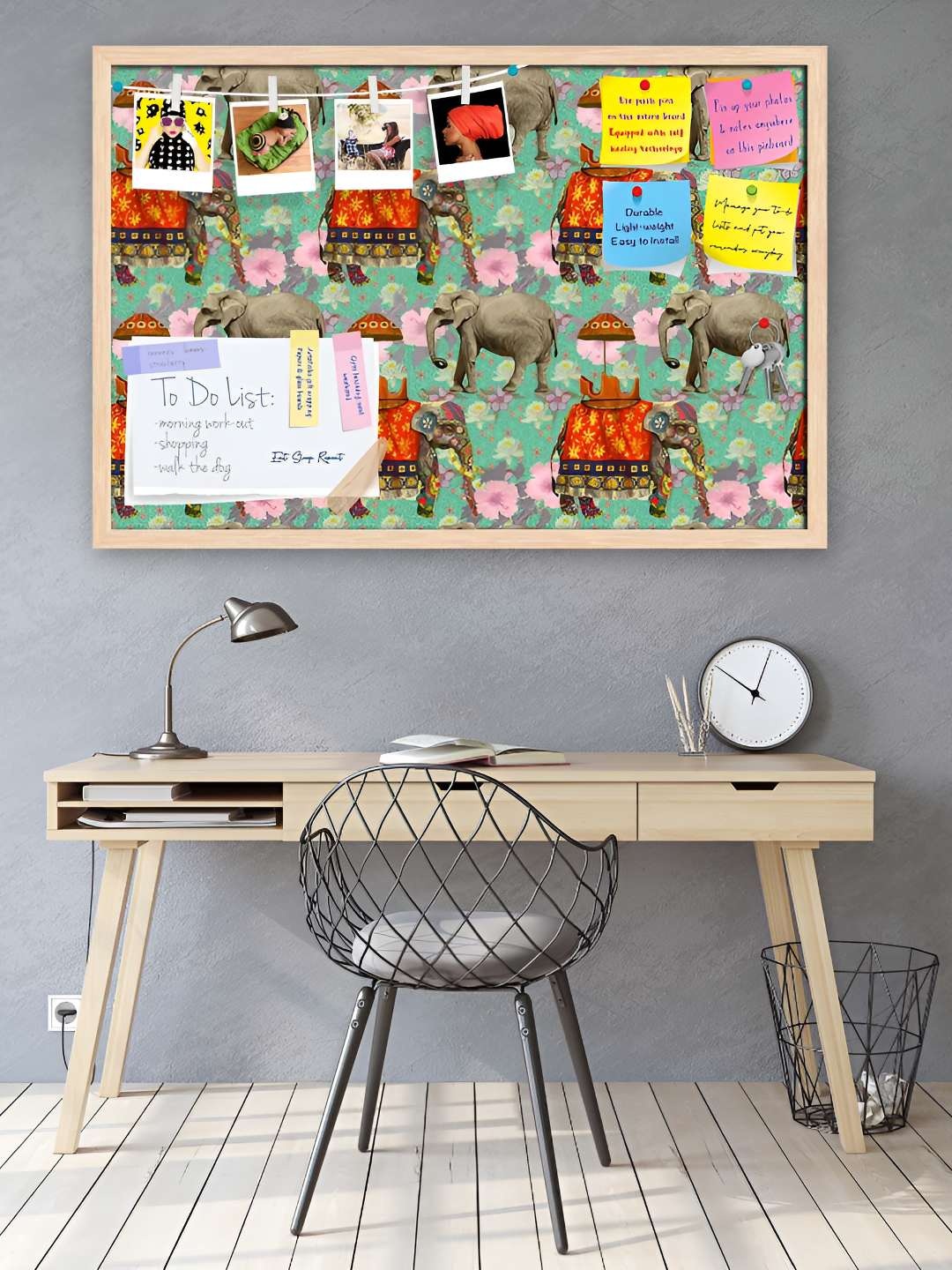 

ArtzFolio Wooden Notice Pin Board, Multi