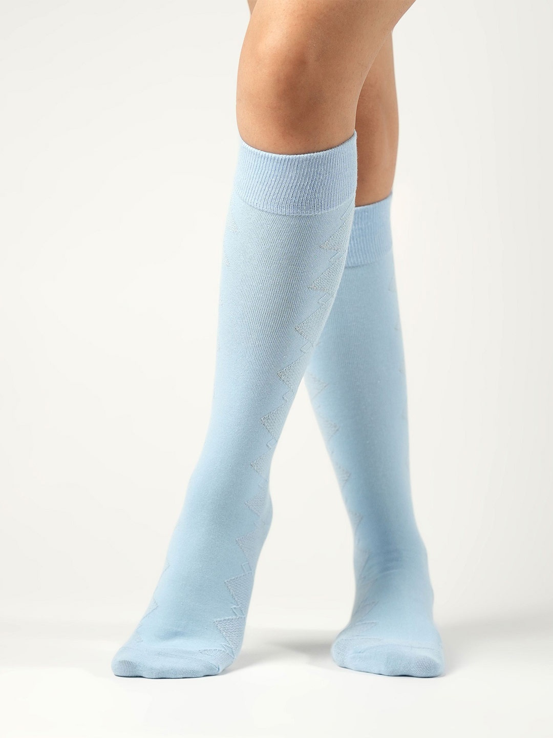 

Theater Women Cotton Knee Length Socks, Blue