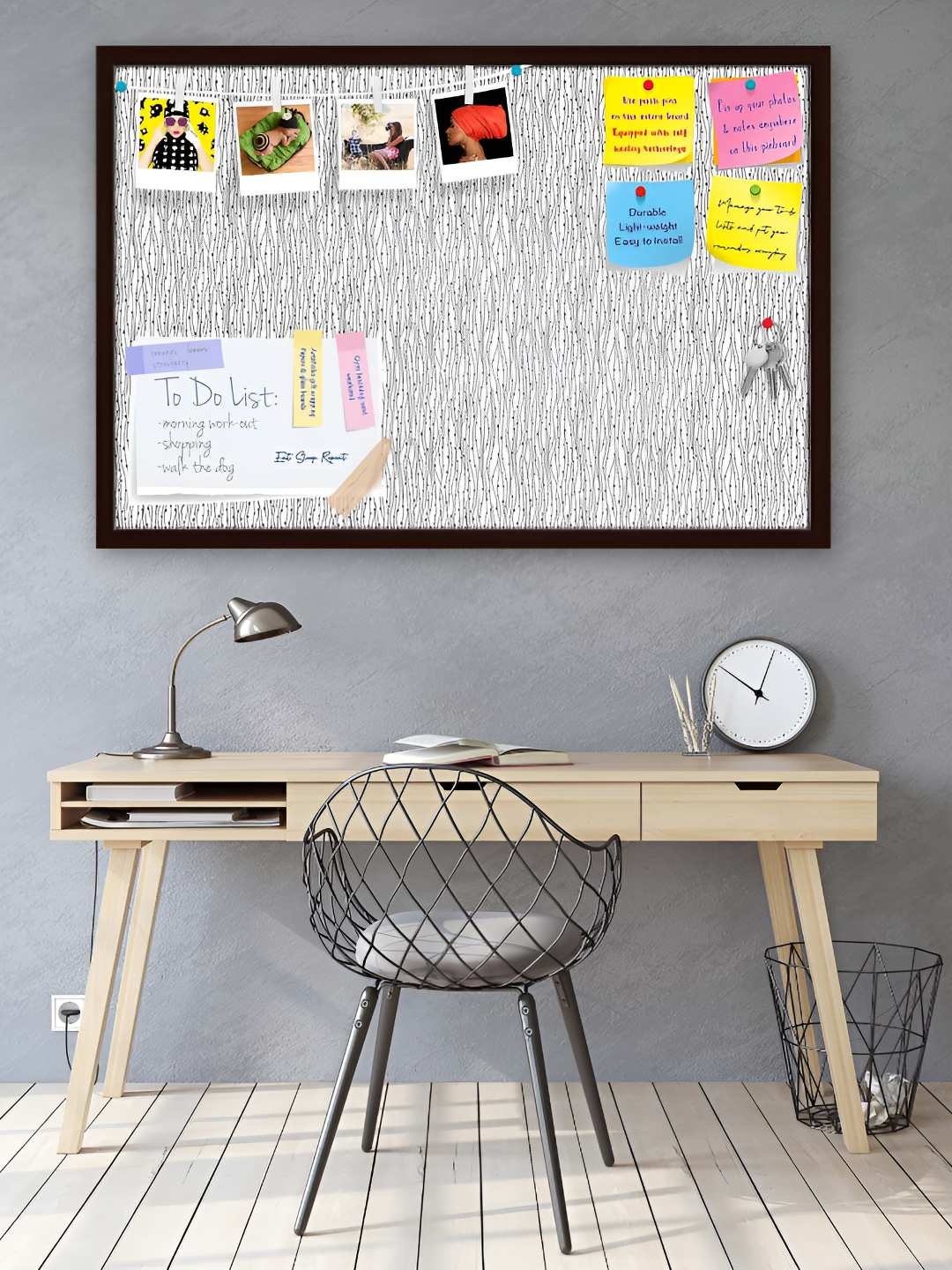 

ArtzFolio Wooden Notice Pin Board, Multi