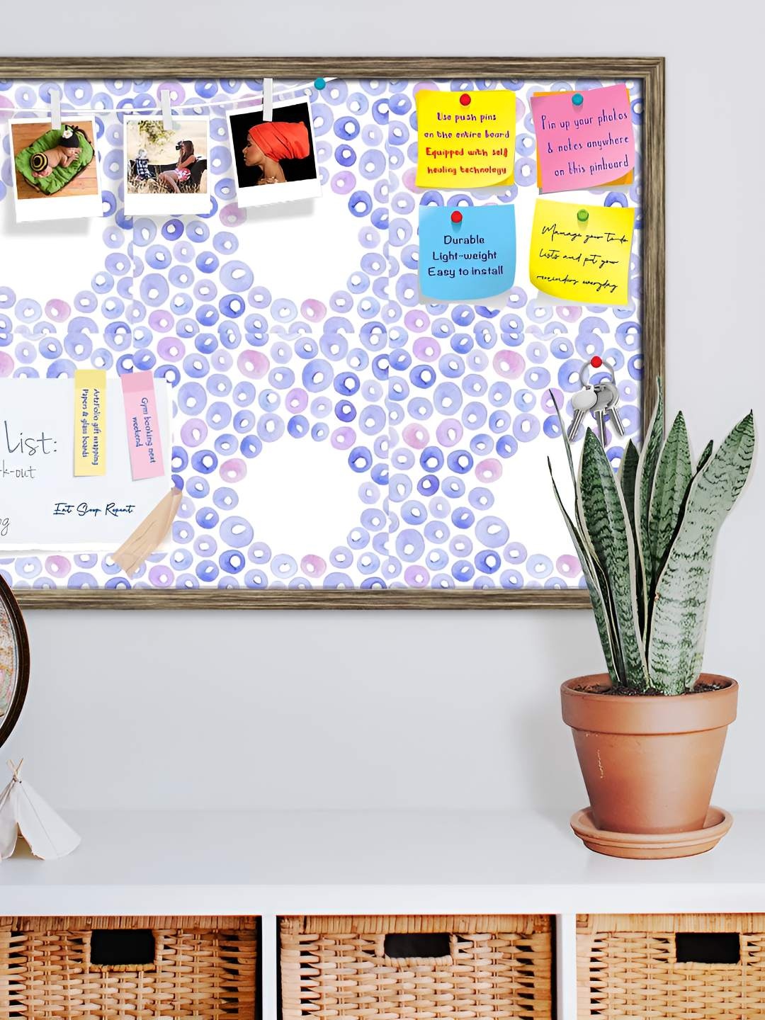 

ArtzFolio Wooden Notice Pin Board, Multi