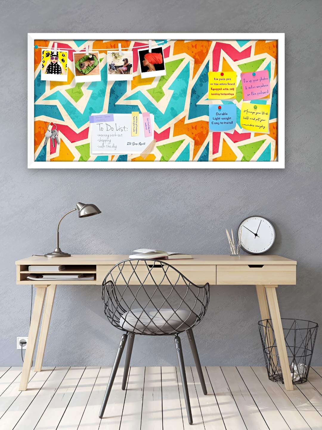 

ArtzFolio Wooden Notice Pin Board, Multi
