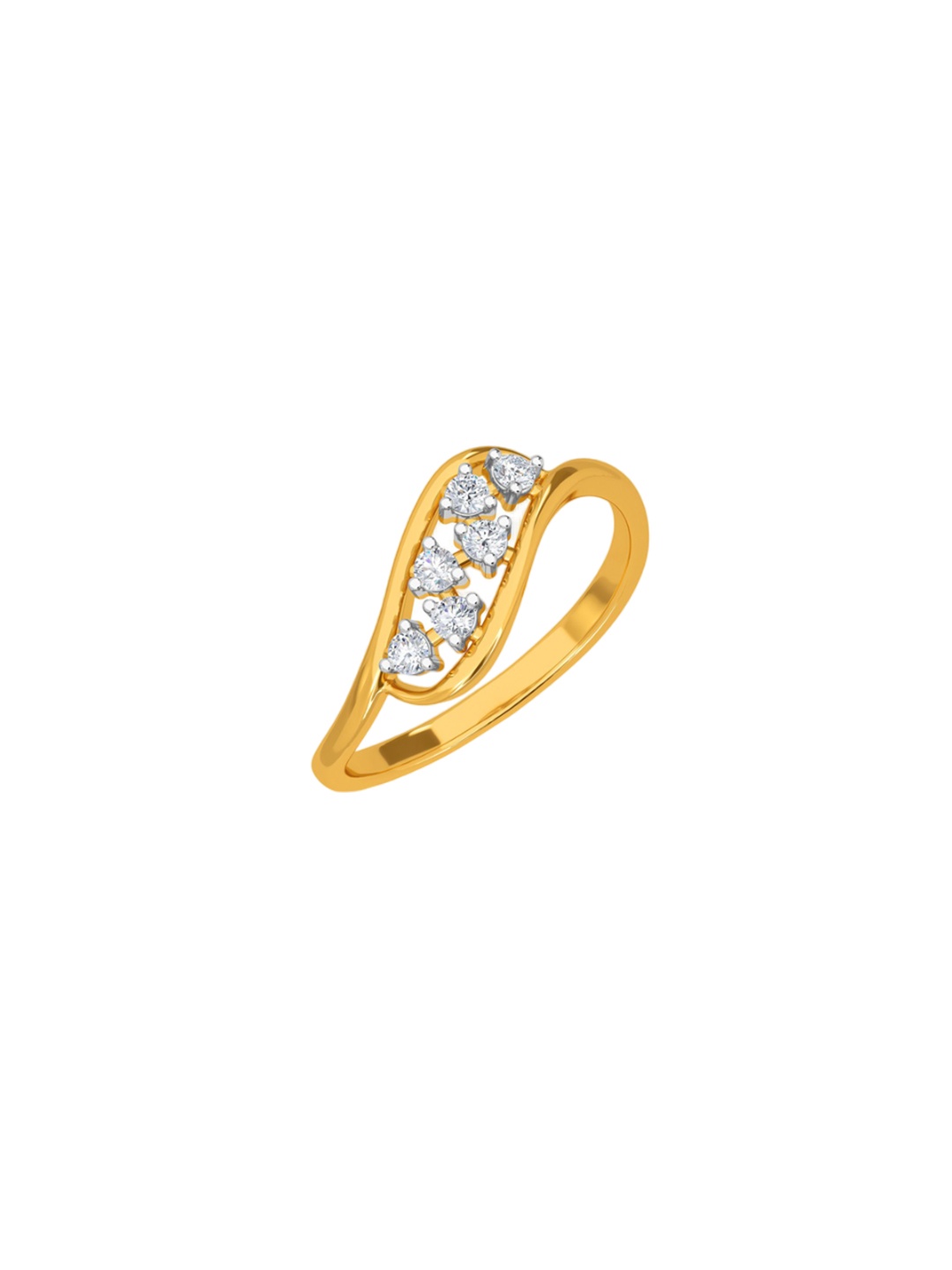 

KISNA DIAMOND AND GOLD JEWELLERY Women 18KT Diamond Finger Ring