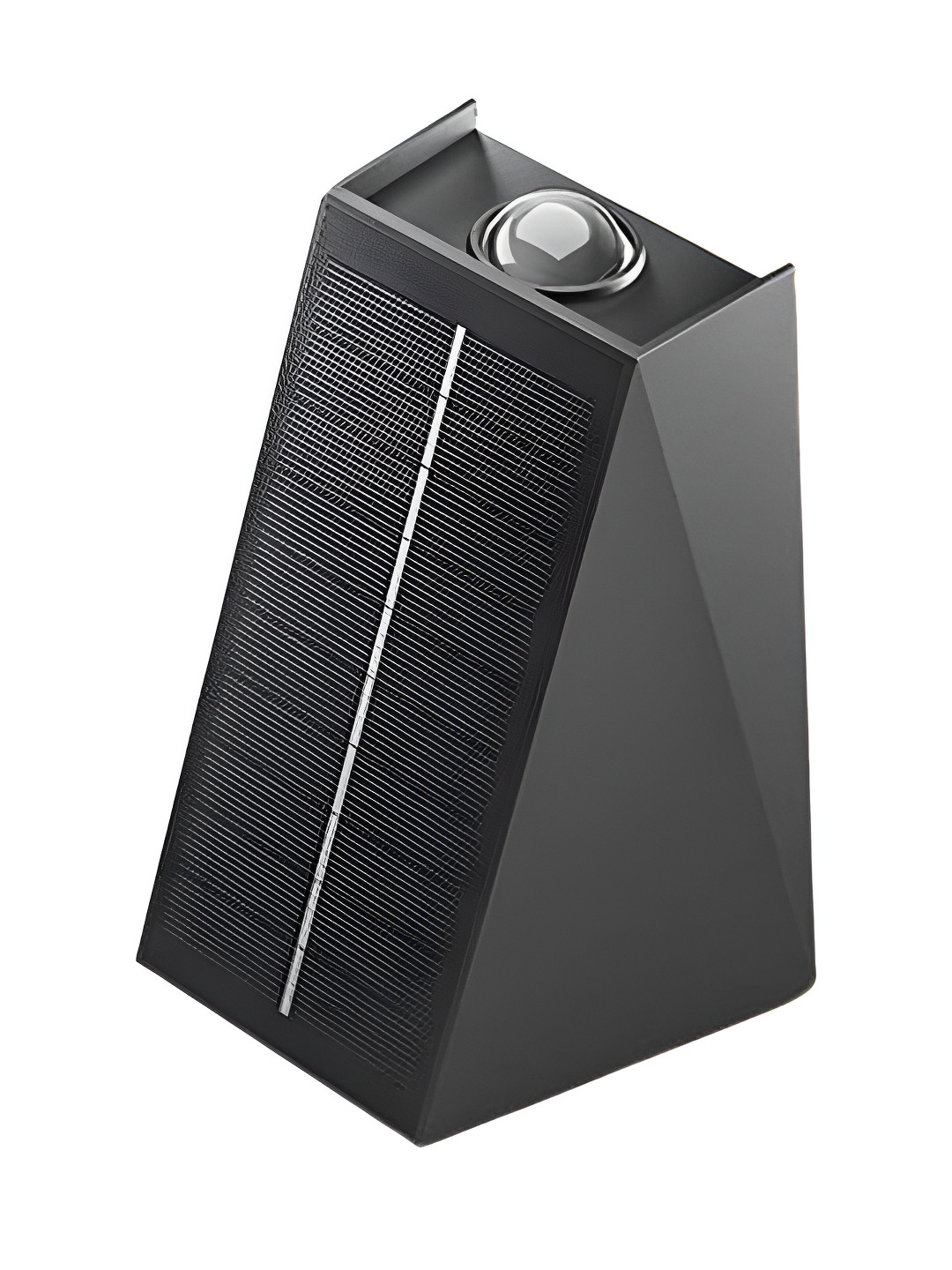 

LITVERSE Black Textured Solar Outdoor Wall Lamp