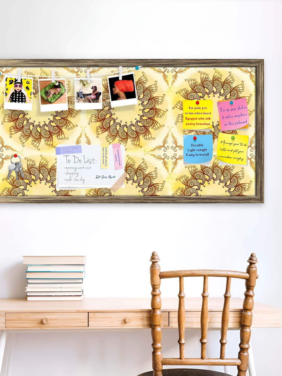 

ArtzFolio Wooden Notice Pin Board, Multi