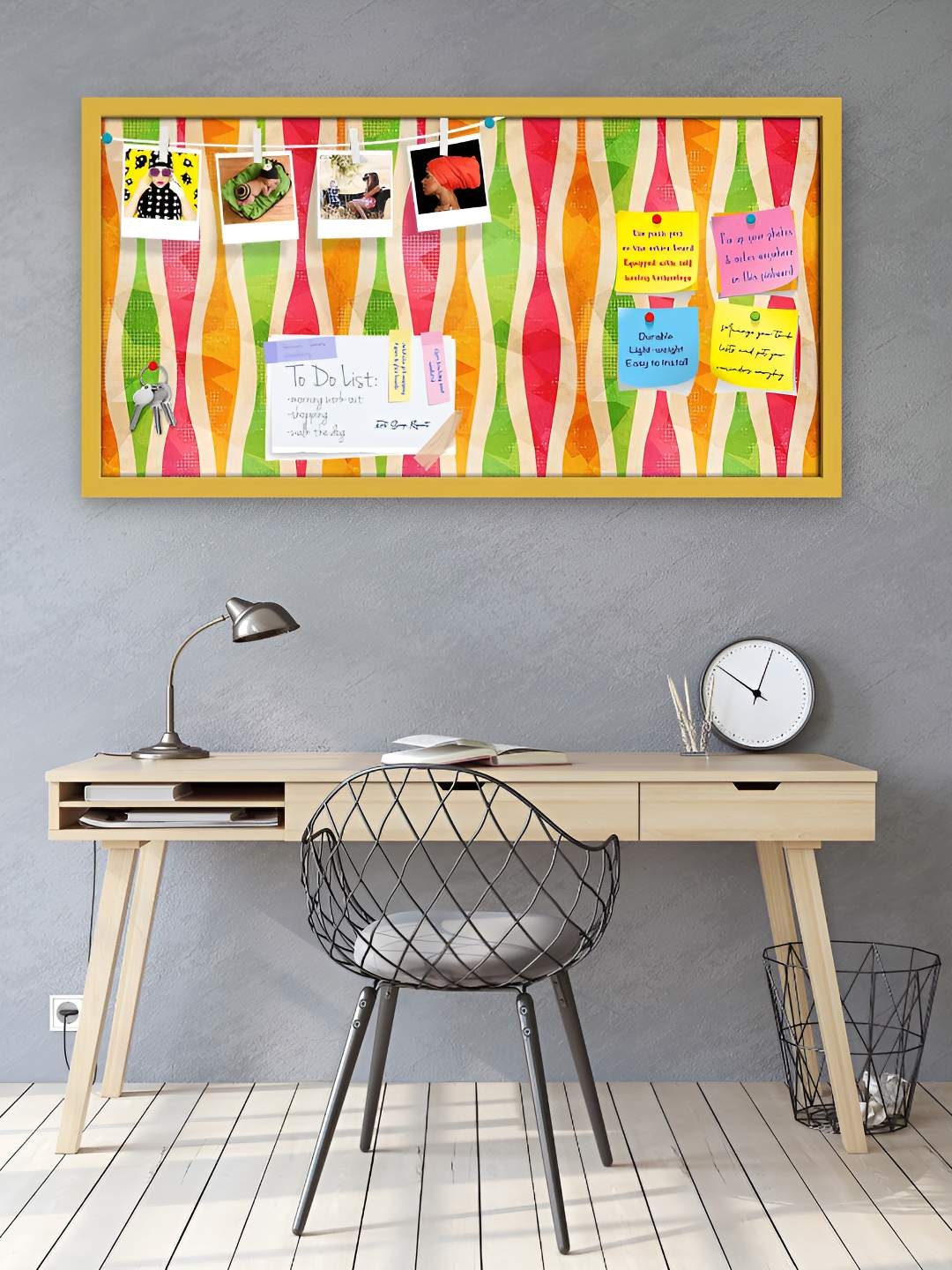 

ArtzFolio Wooden Notice Pin Board, Multi