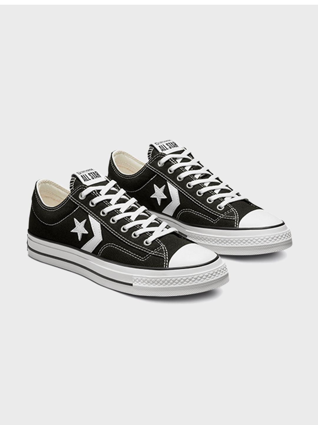 

Converse Unisex Star Player 76 Premium Canvas Low Top Sneakers, Black