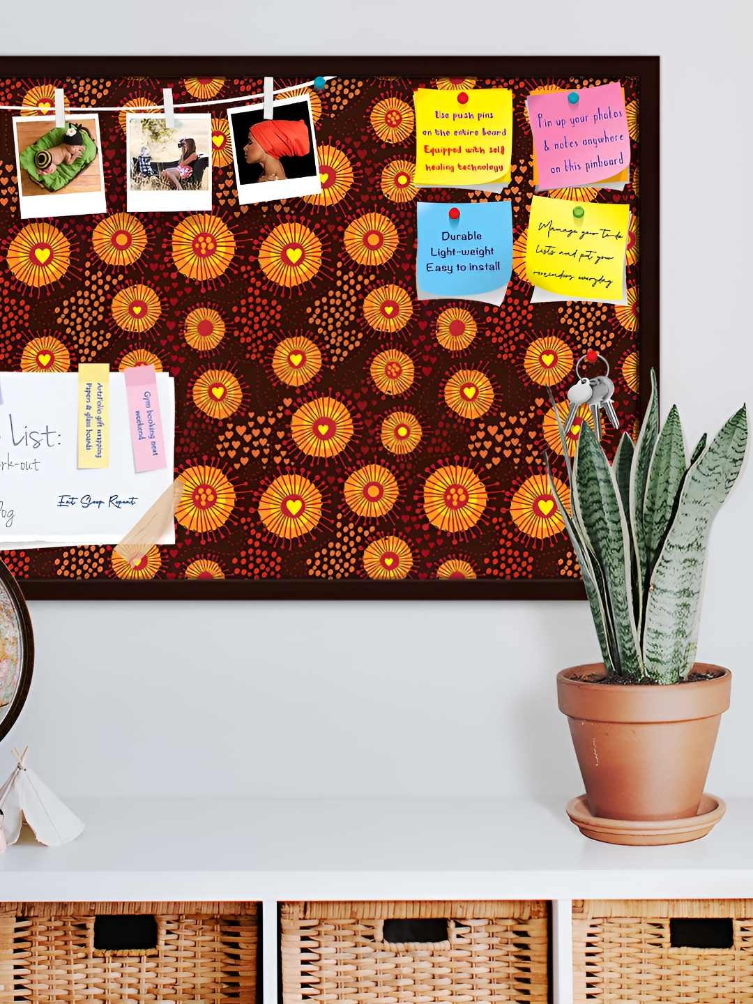 

ArtzFolio Wooden Notice Pin Board, Multi