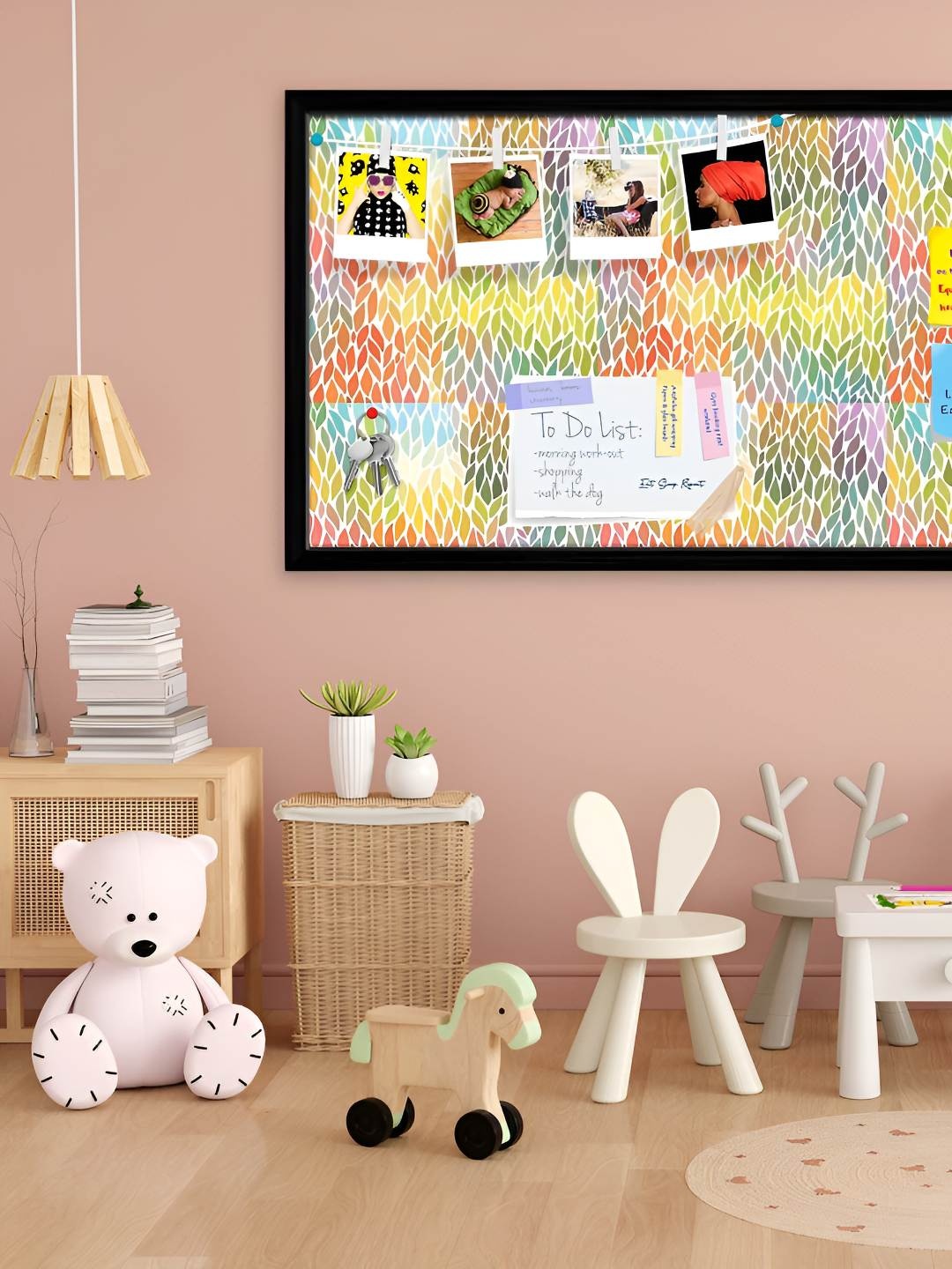 

ArtzFolio Wooden Notice Pin Board, Multi