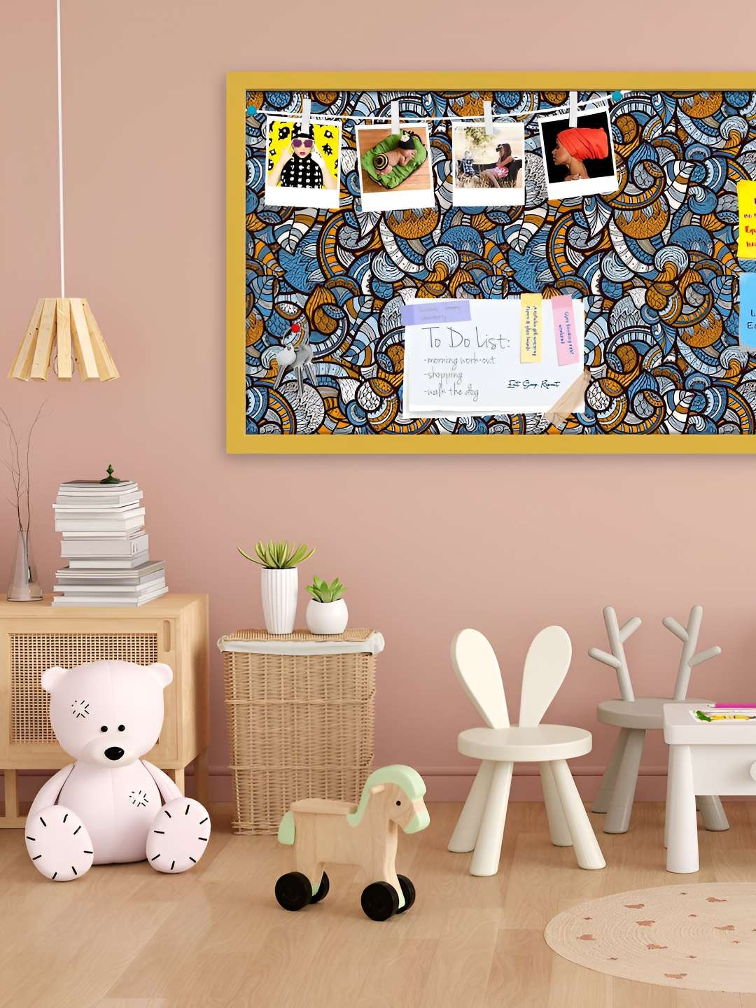 

ArtzFolio Wooden Notice Pin Board, Multi