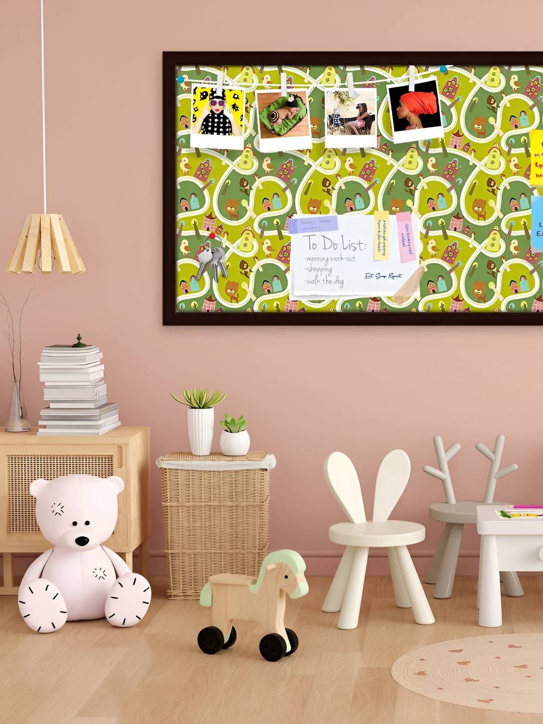 

ArtzFolio Wooden Notice Pin Board, Multi