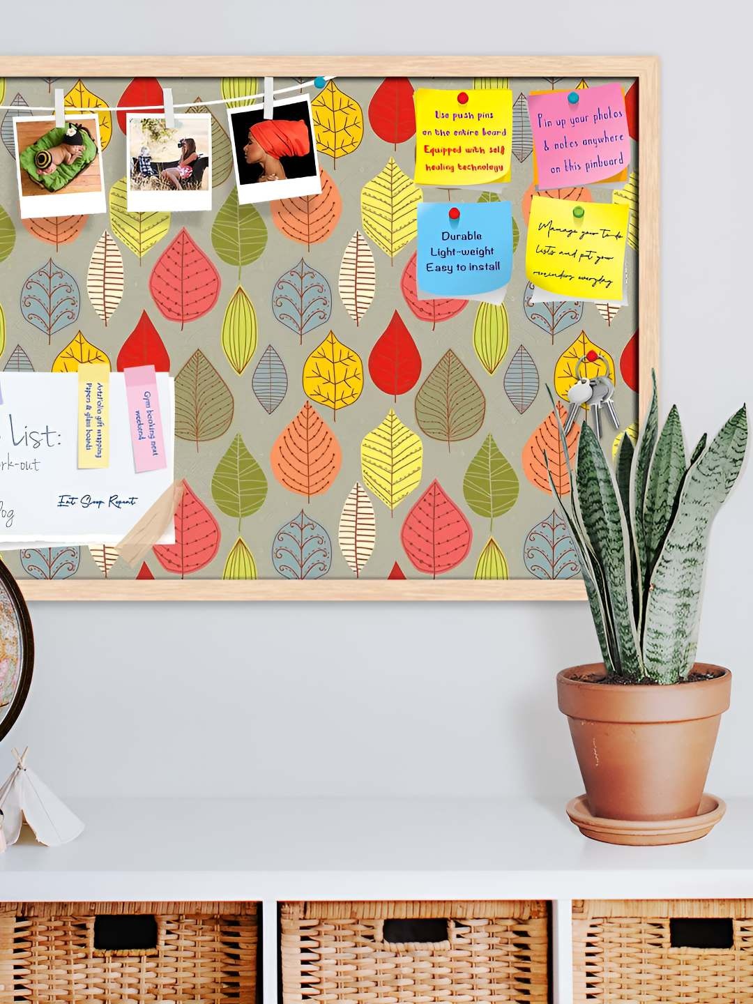 

ArtzFolio Wooden Notice Pin Board, Multi
